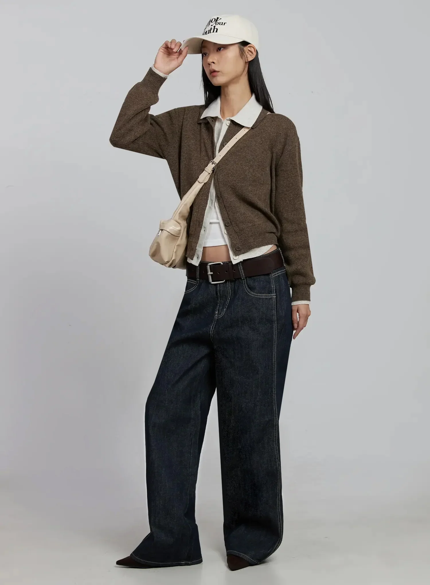 Jillian Dark Wash Casual Straight Jeans IM520 - Image 3