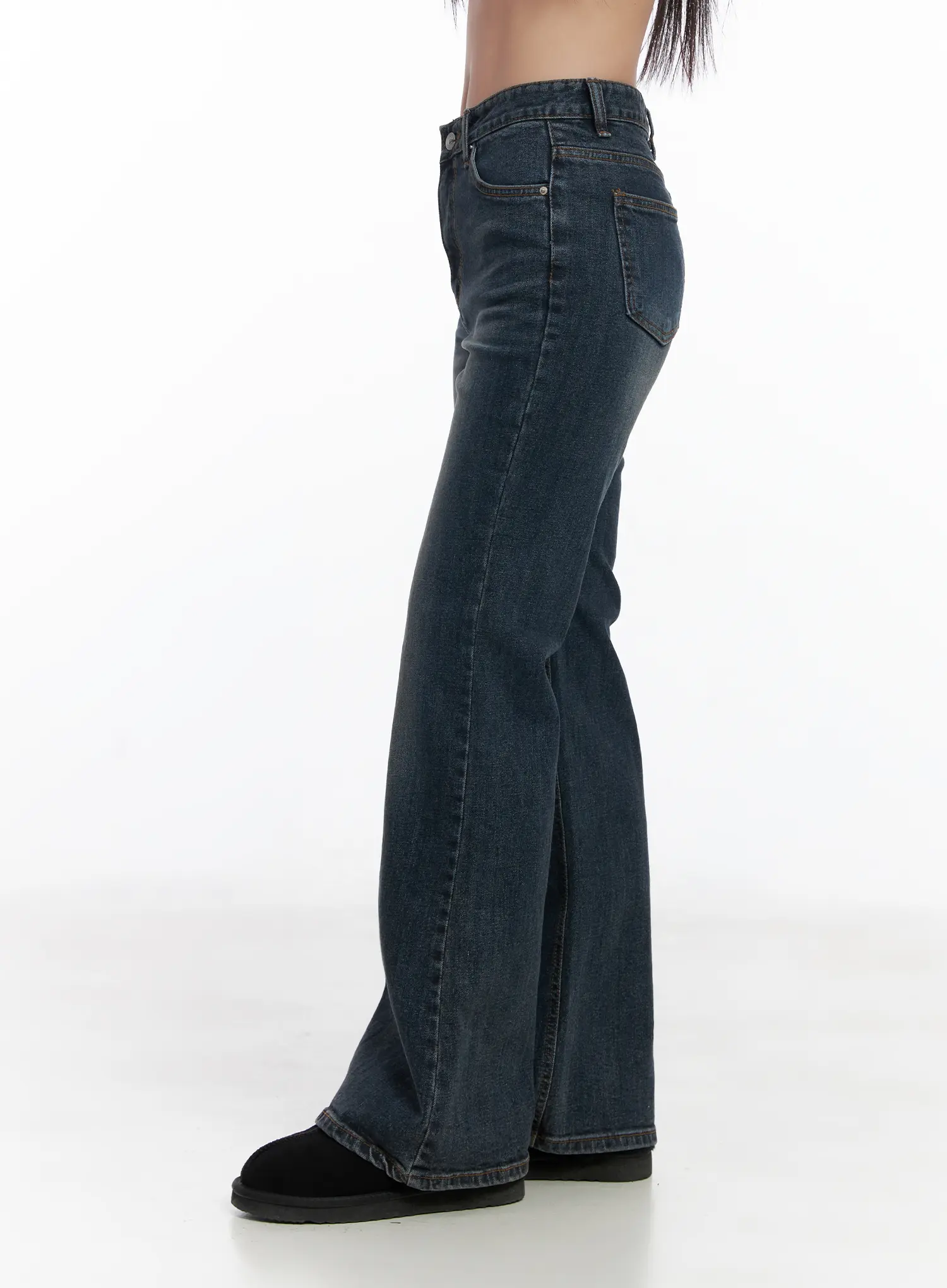 Jiyo Vintage Wash Bootcut Flared Jeans CJ515 - Image 4