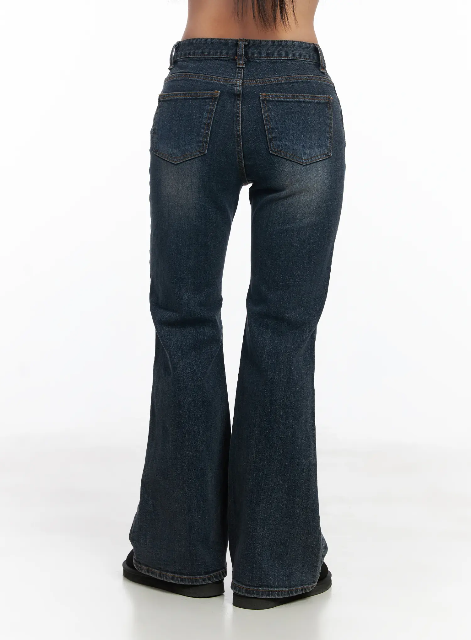 Jiyo Vintage Wash Bootcut Flared Jeans CJ515 - Image 6