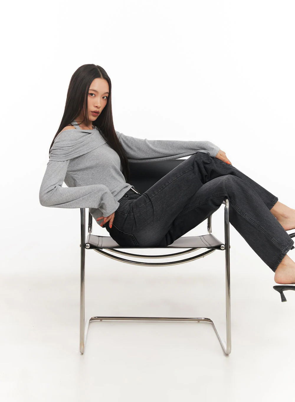 Joanna Washed Flared Jeans IA504 - Image 11