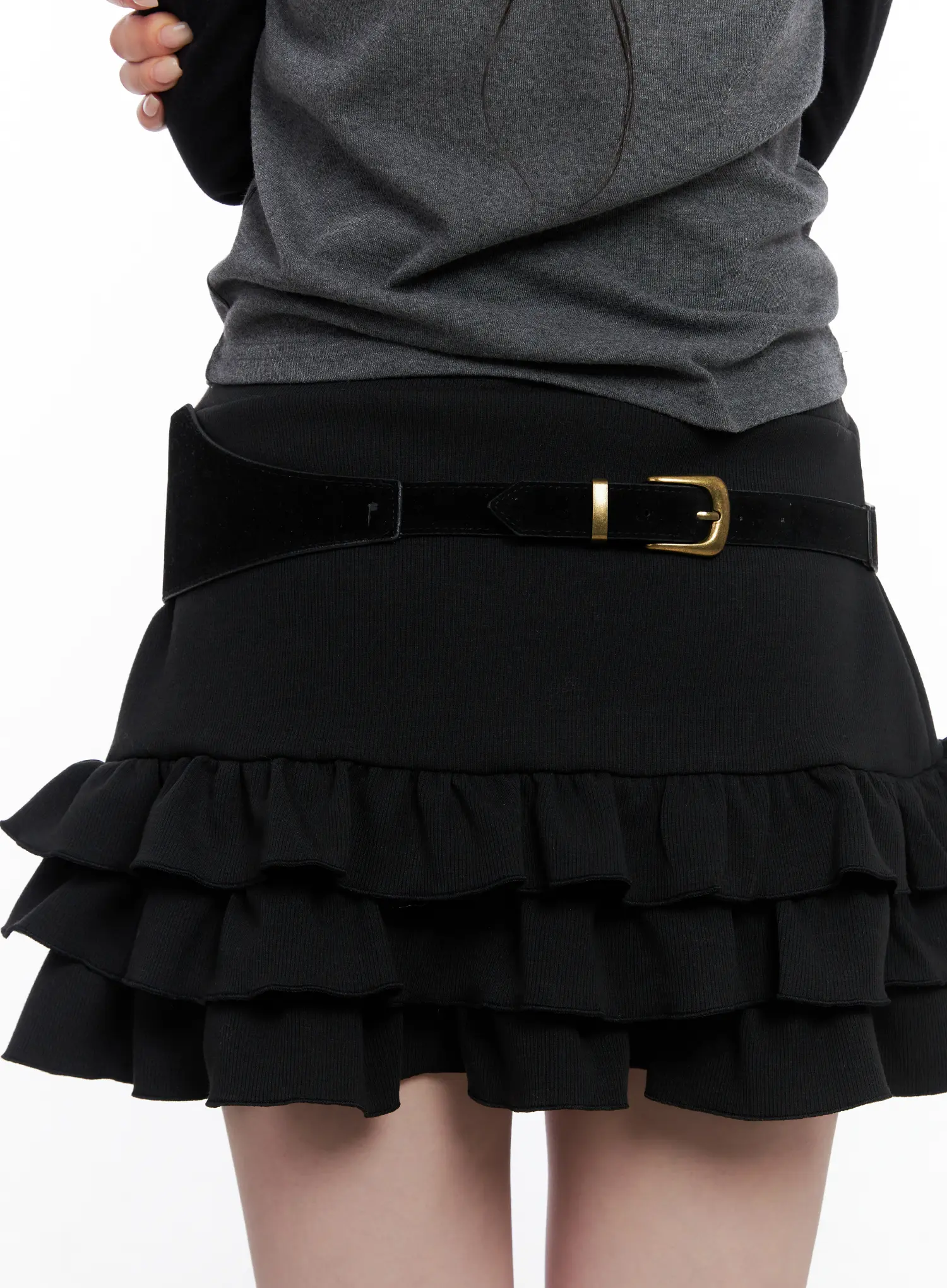 John Suede Pocketed Waist Belt CS529 - Image 6