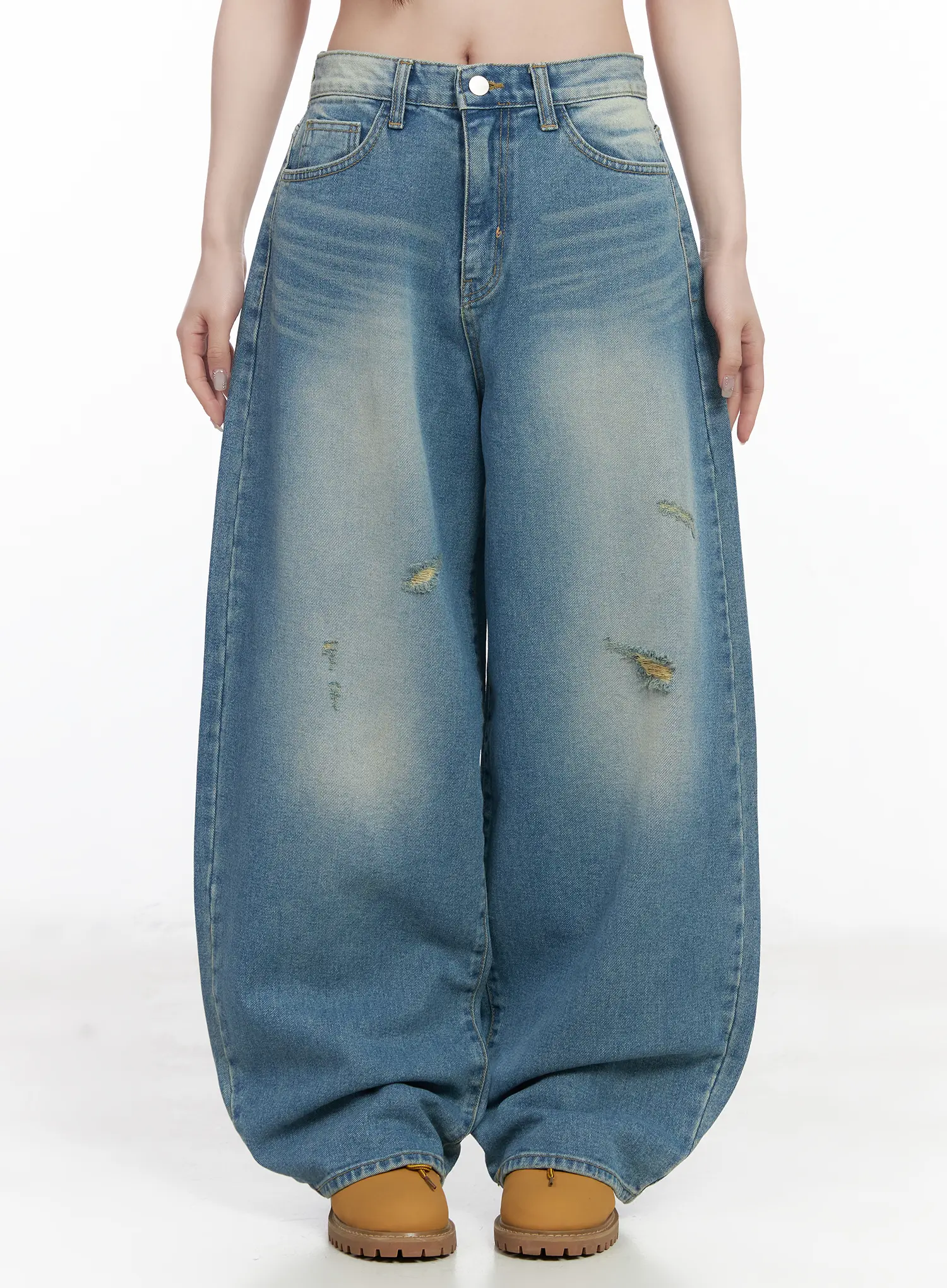 Joshua Washed Wide Leg Jeans CF523