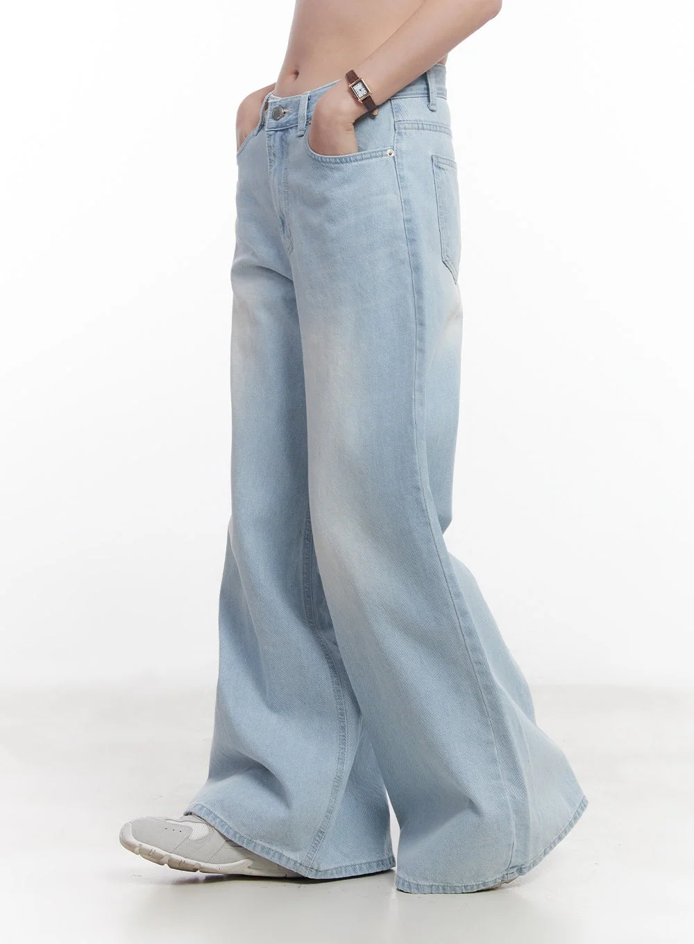 Judie Washed Wide-Leg Jeans CY519 - Image 5