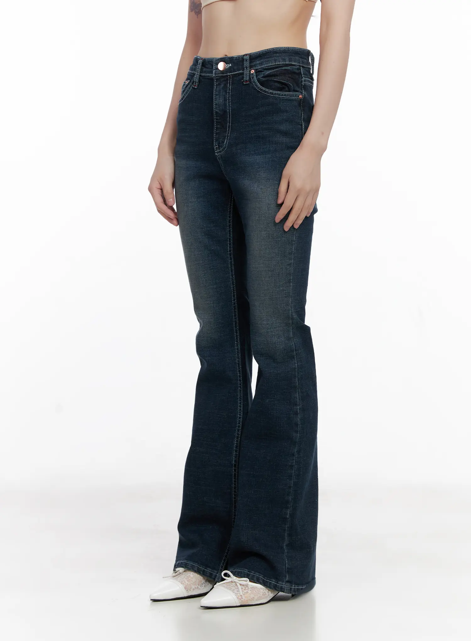 Juli High Waist Bootcut Jeans CG519 - Image 8