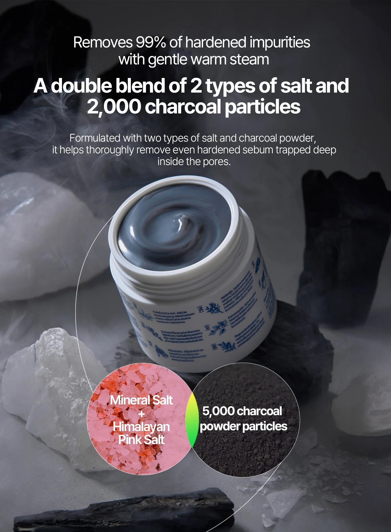 Kaamos Black Salt Warm Steam Cleansing Balm (100g) - Image 3