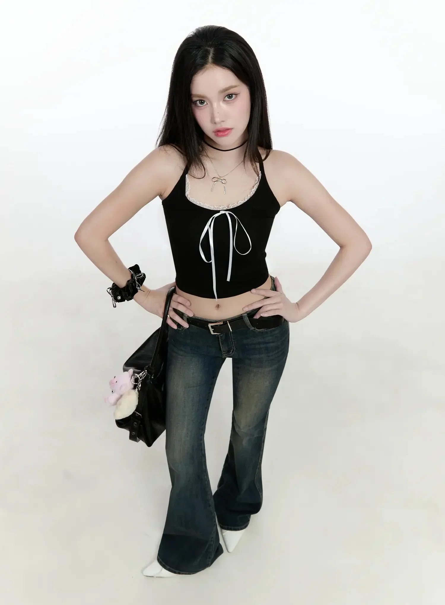 Karla Vintage Logo Flare Jeans IO520 - Image 15