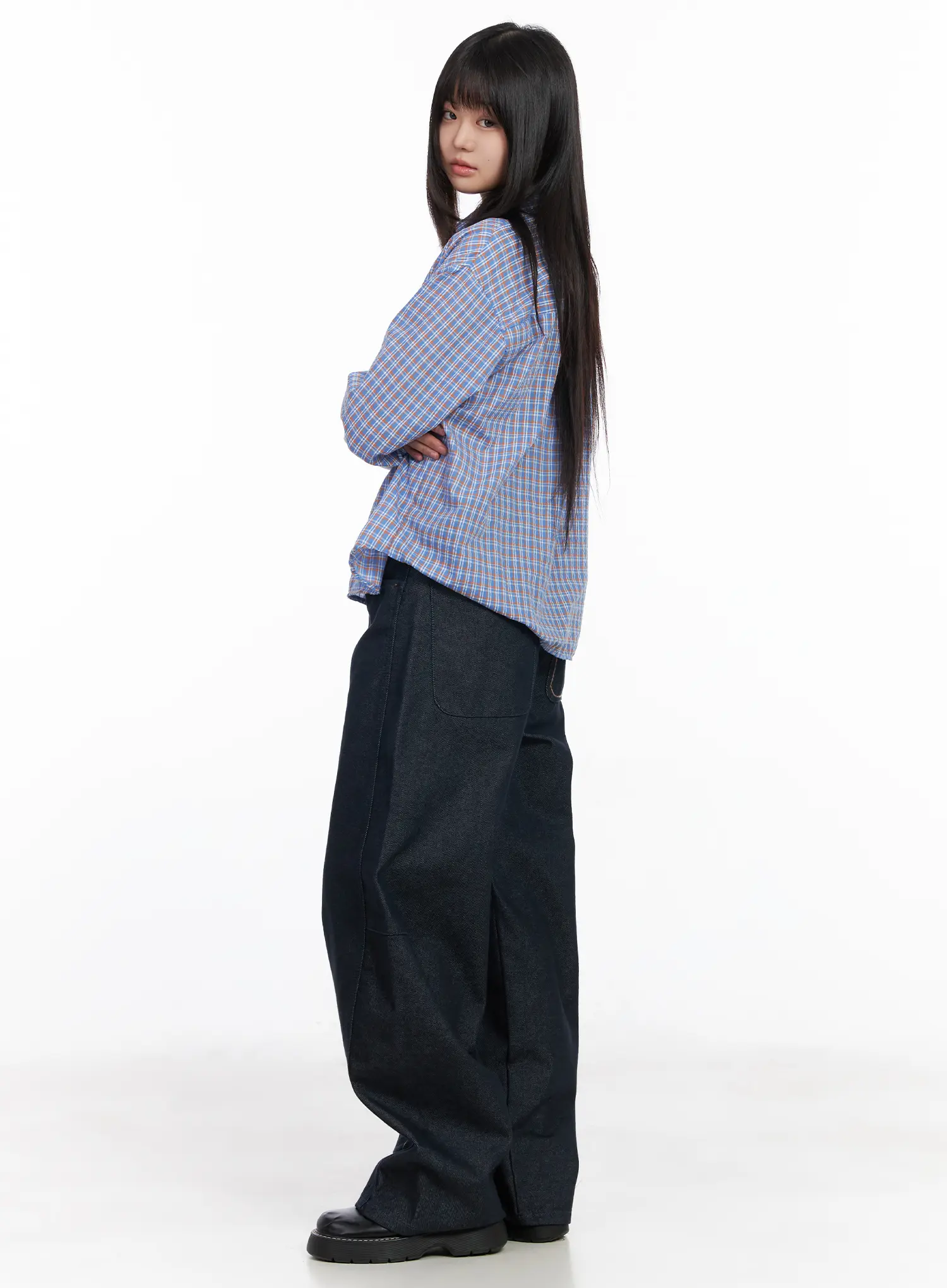 Kate Wide Leg Embroidered Jeans CM513 - Image 4