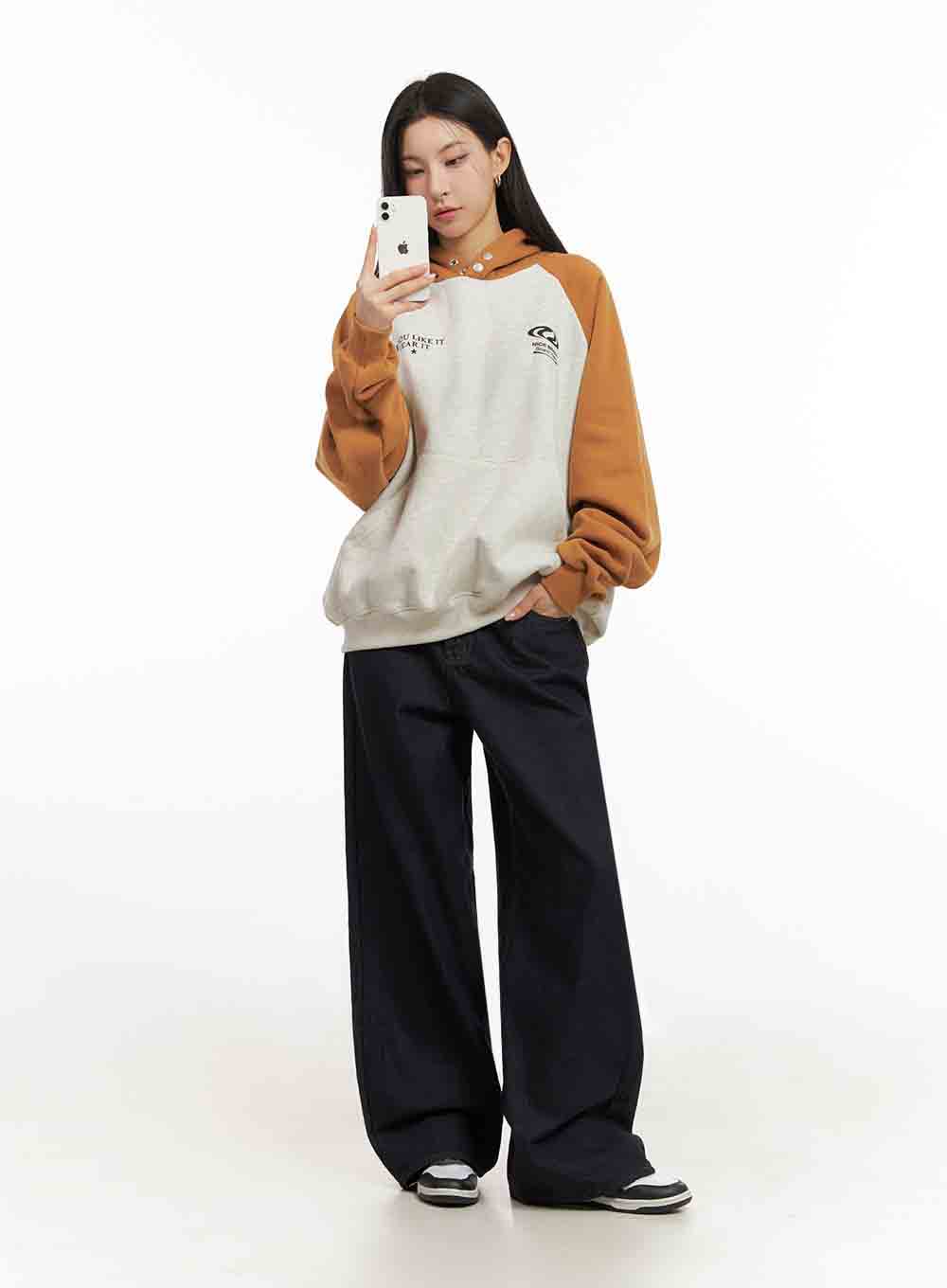 Katie Oversized Wide-Leg Jeans IJ503 - Image 2