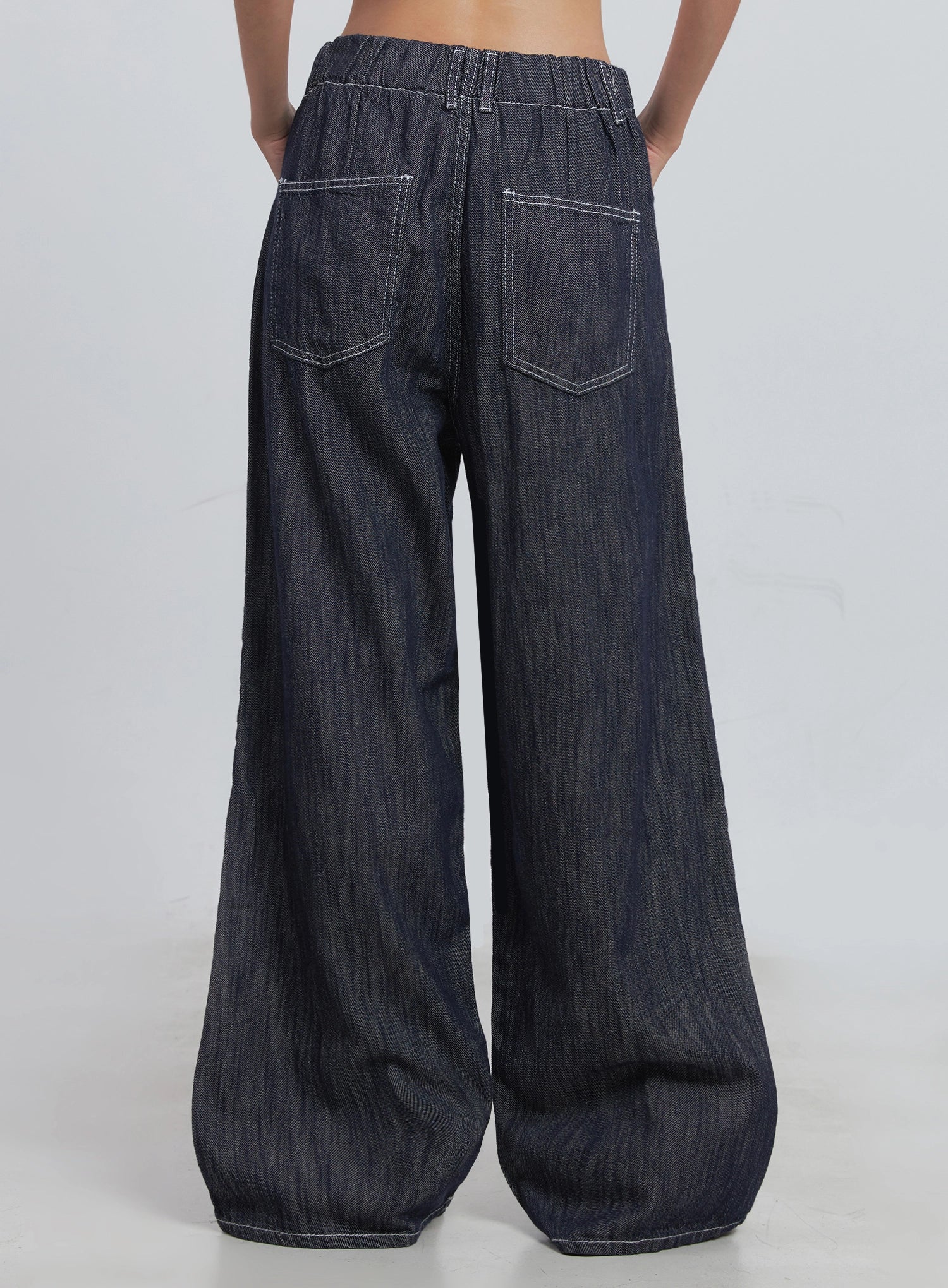 Kaylie Stitched Wide-Leg Jeans IU512 - Image 13