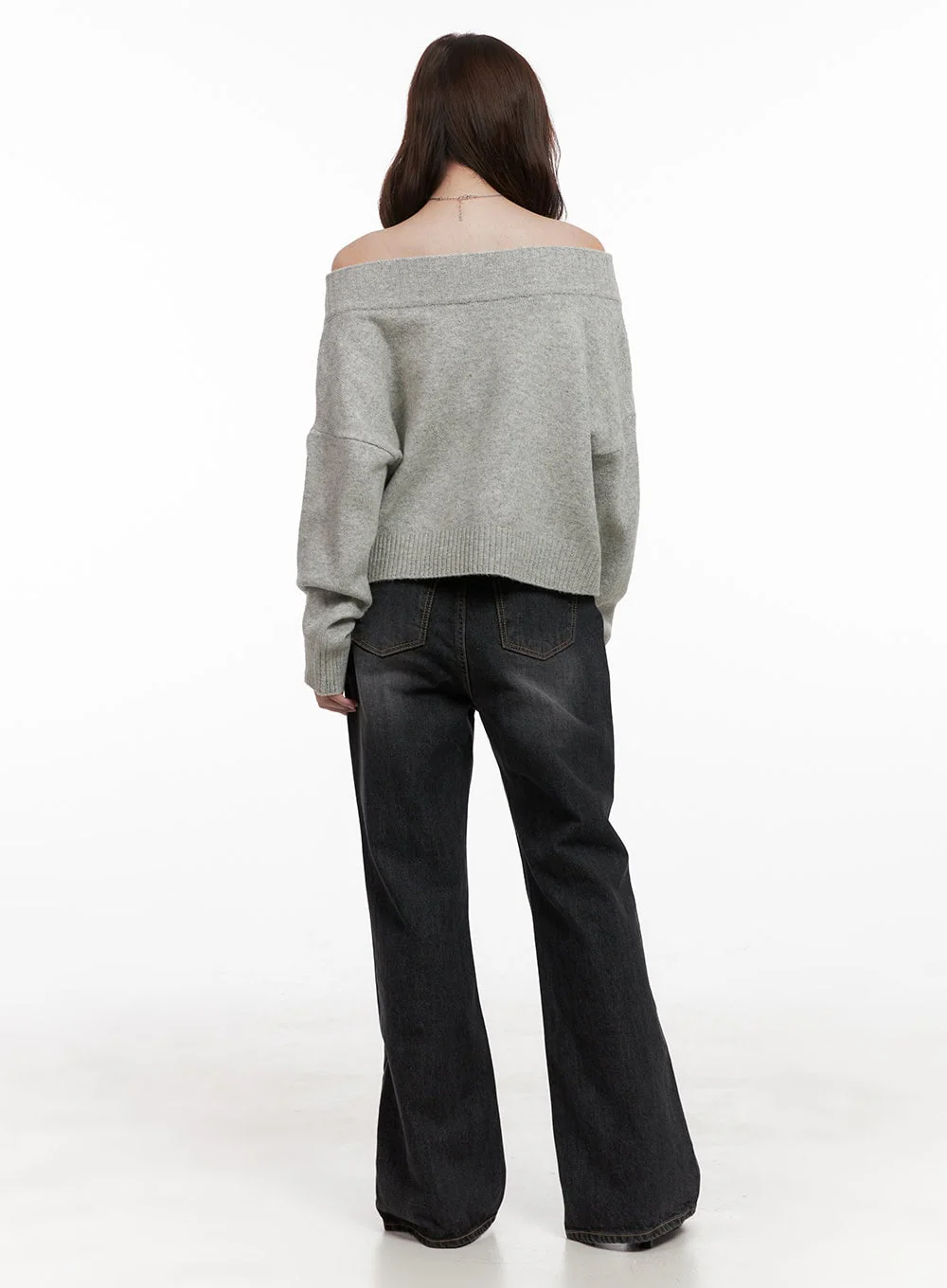Kiana Cotton Wide Fit Flared Jeans OD403 - Image 6