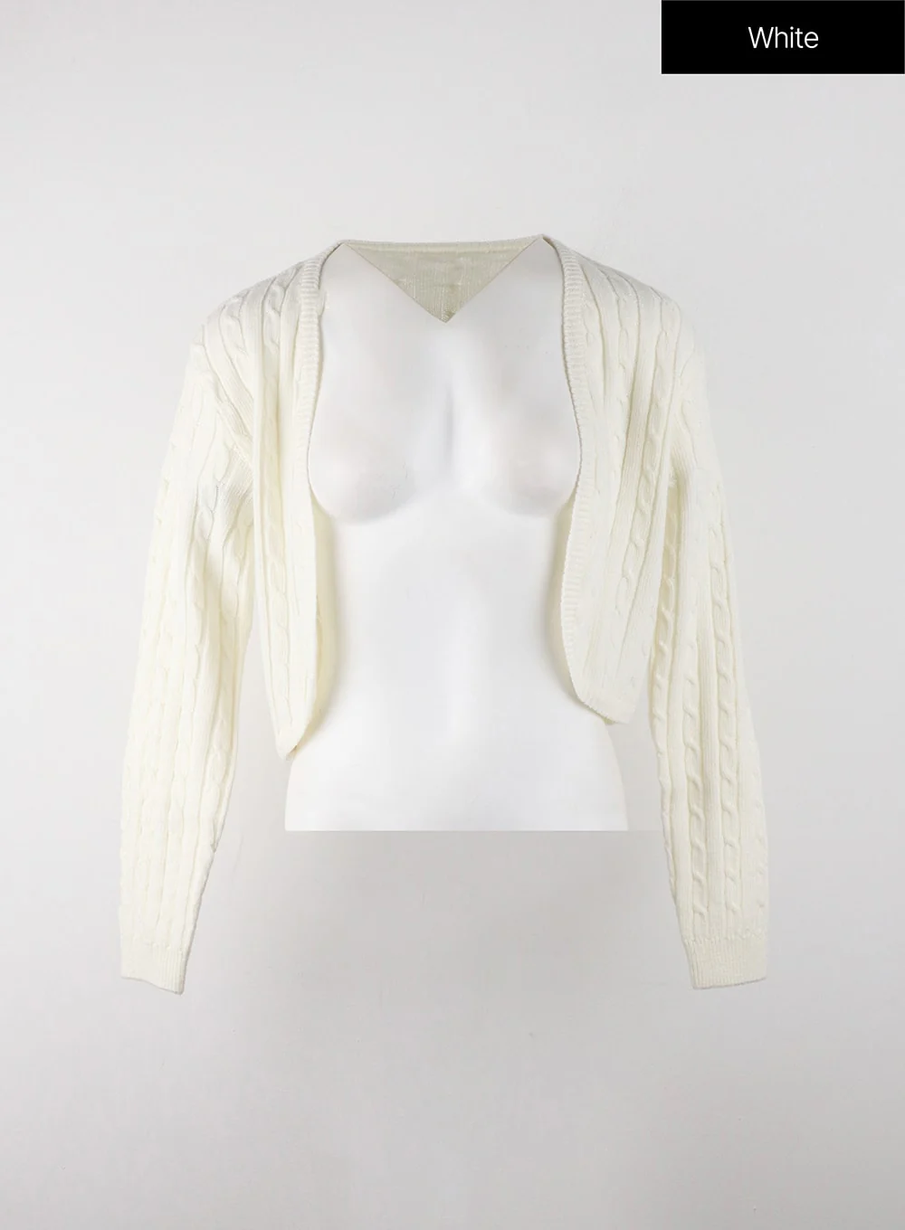 Knit Binding Long Sleeve Shrug OJ405 - Image 10