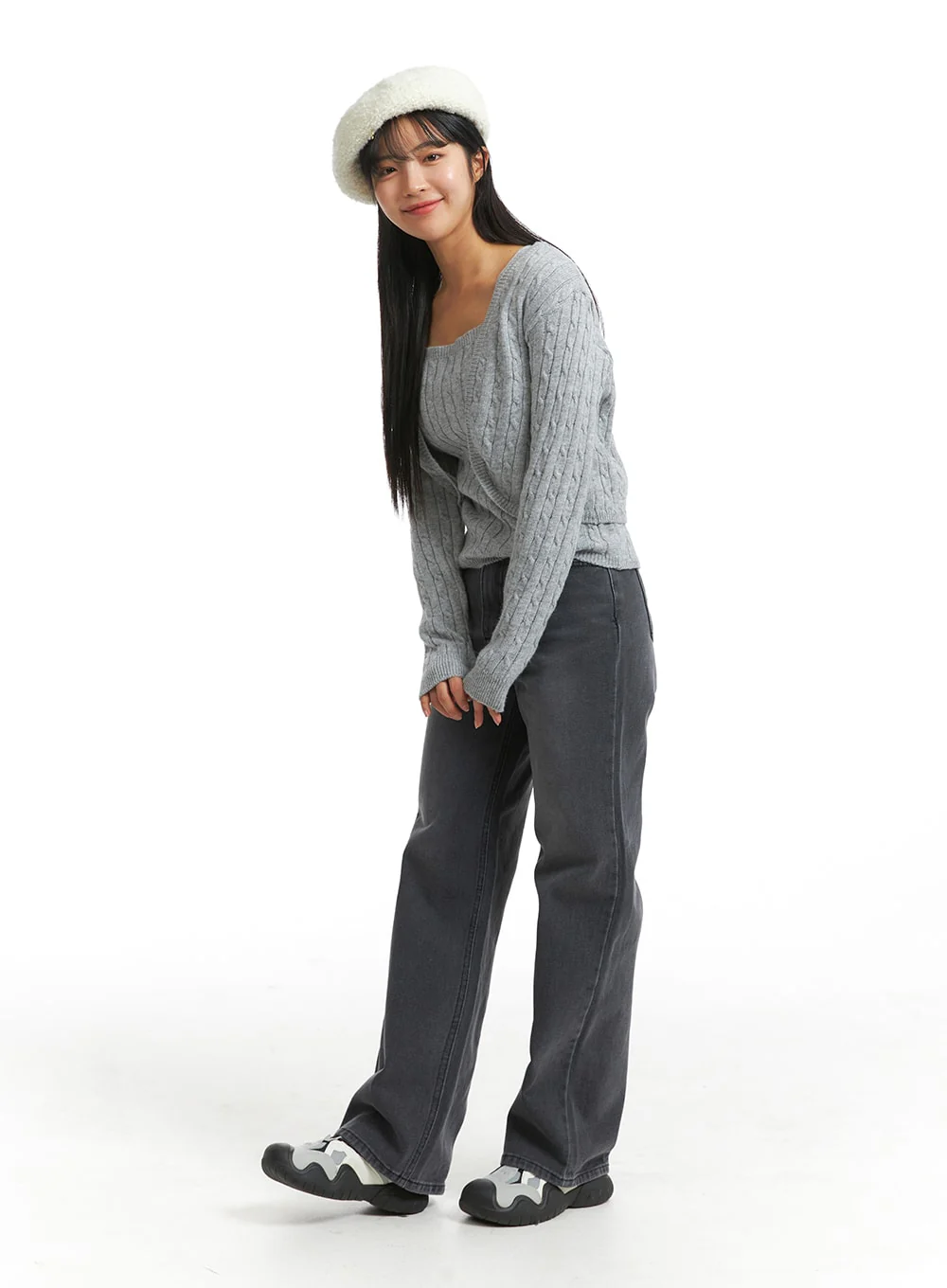 Knit Binding Long Sleeve Shrug OJ405 - Image 5