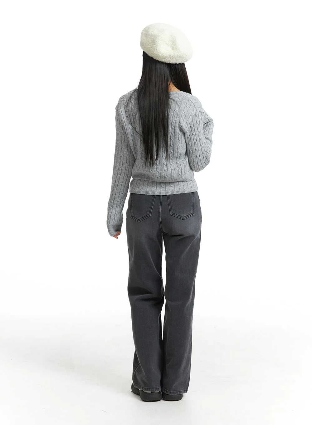 Knit Binding Long Sleeve Shrug OJ405 - Image 6