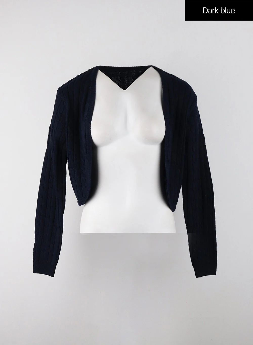 Knit Binding Long Sleeve Shrug OJ405 - Image 9