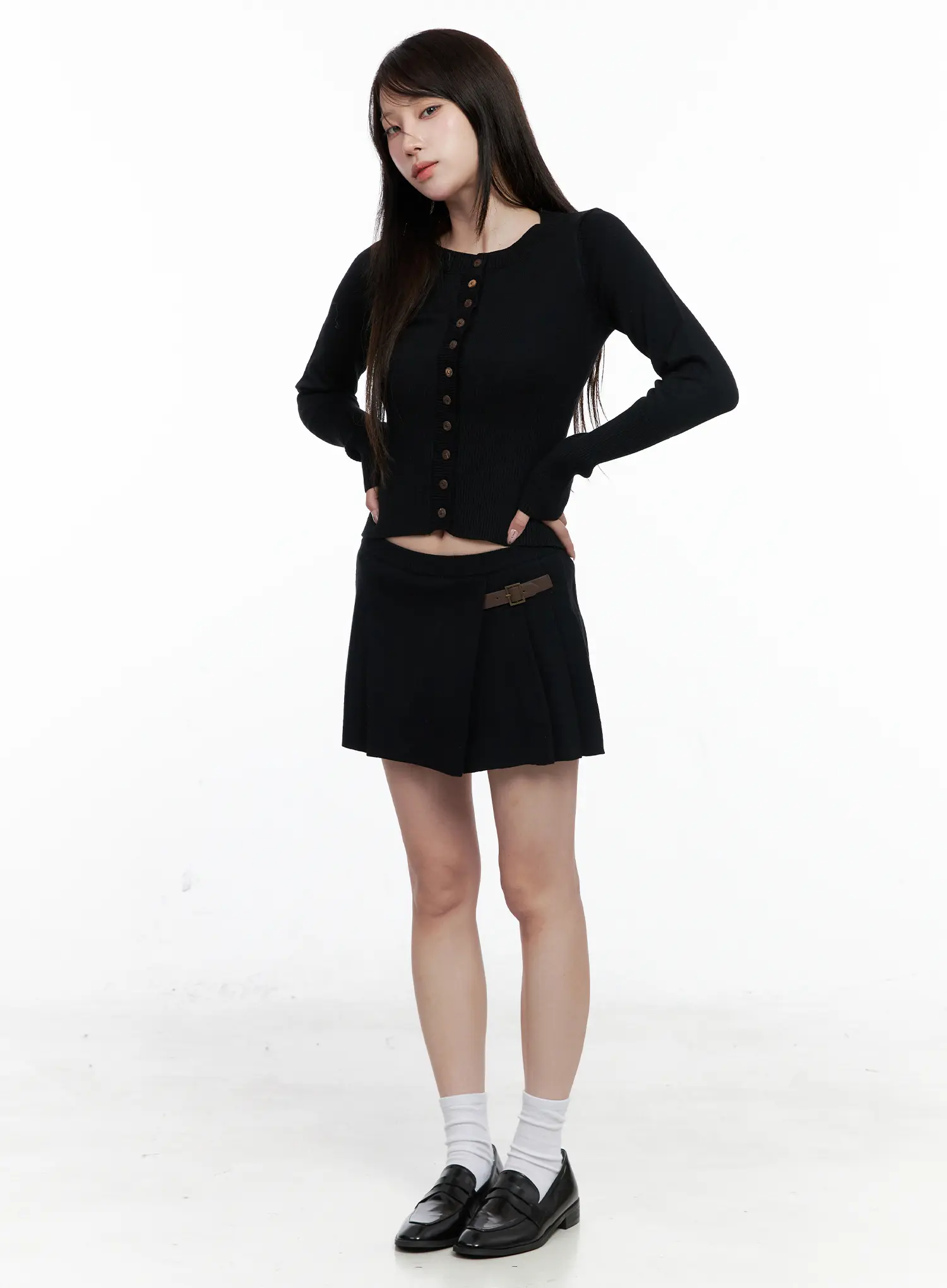 Knit Cardigan and Skirt Co-ord CO521 - Image 2