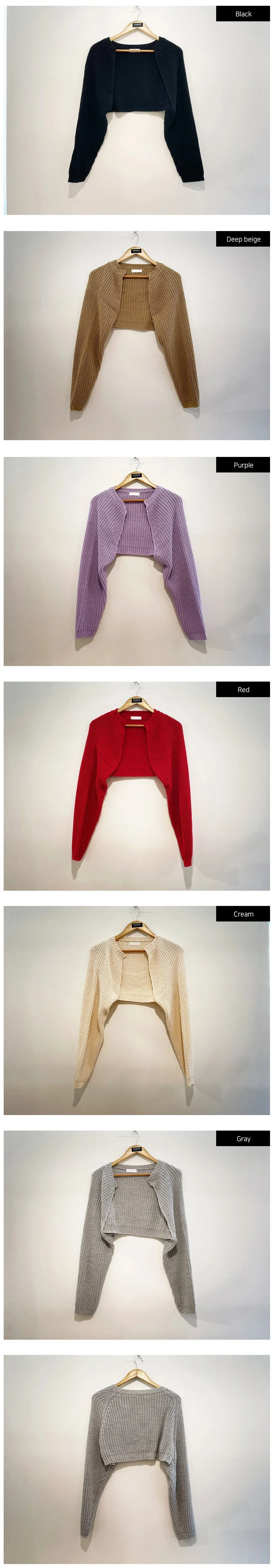 Knit Cardigan Shrug J24 - Image 17