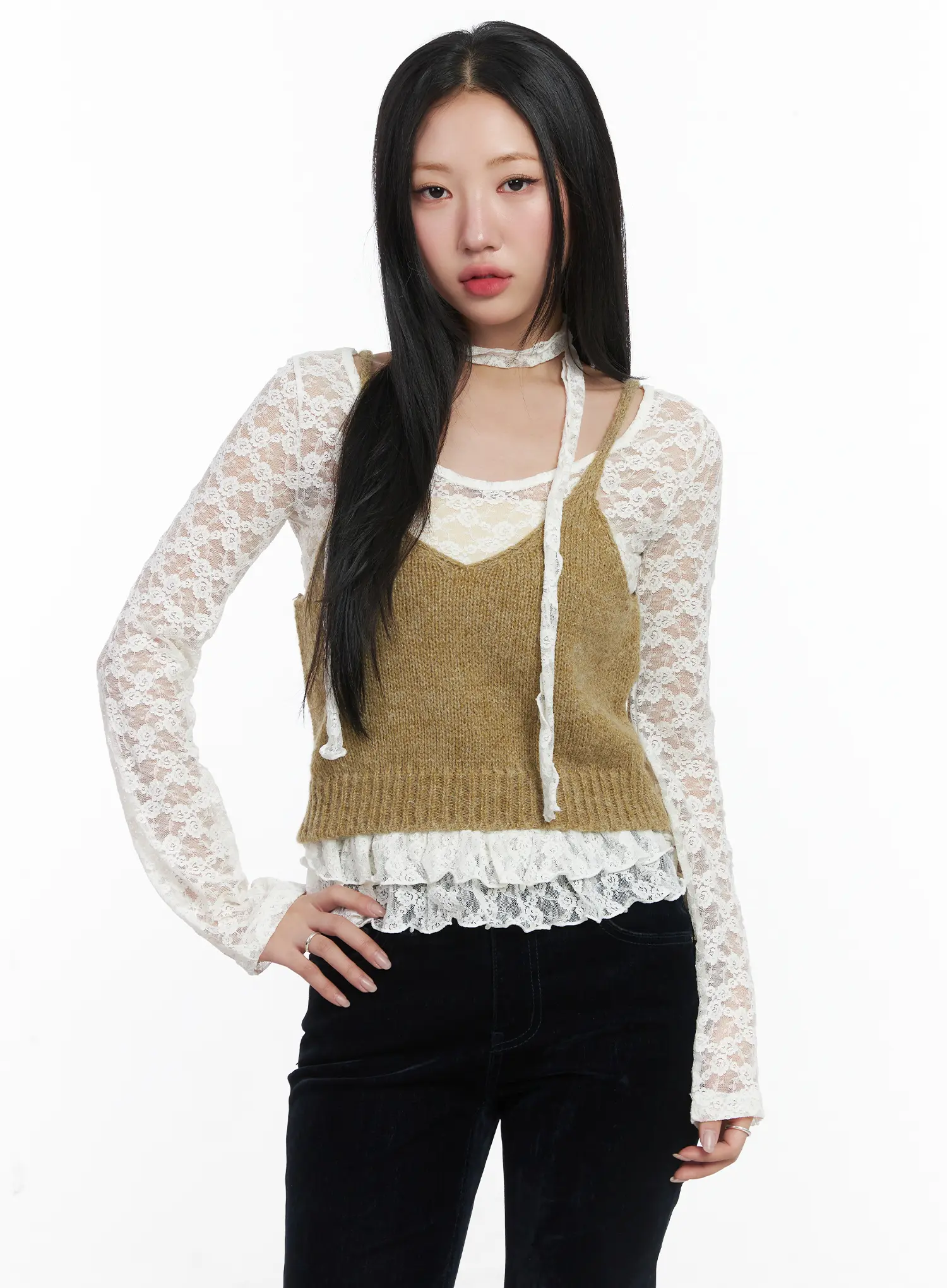 Knit Crop Tank Top CD529
