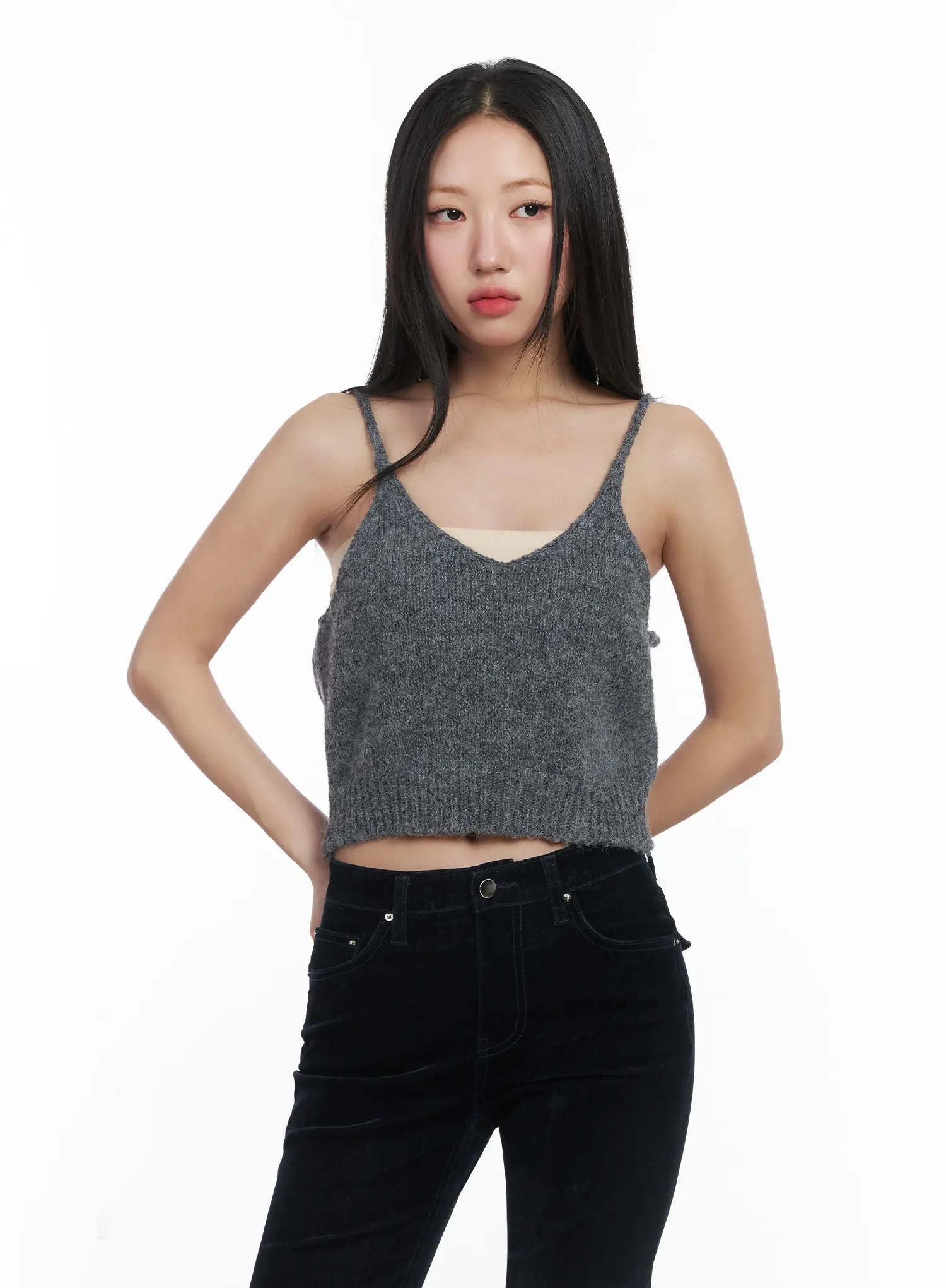 Knit Crop Tank Top CD529 - Image 10