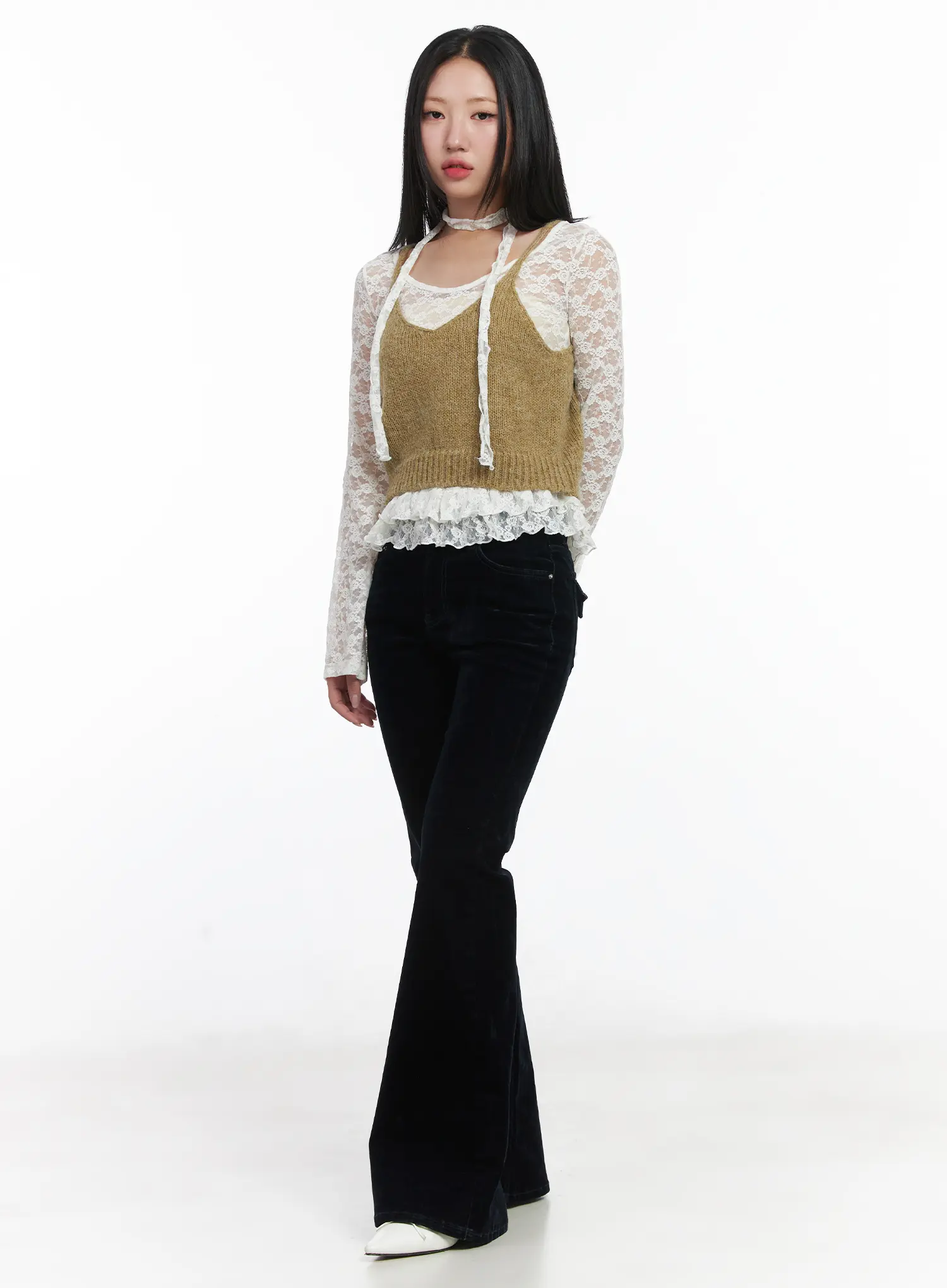 Knit Crop Tank Top CD529 - Image 3