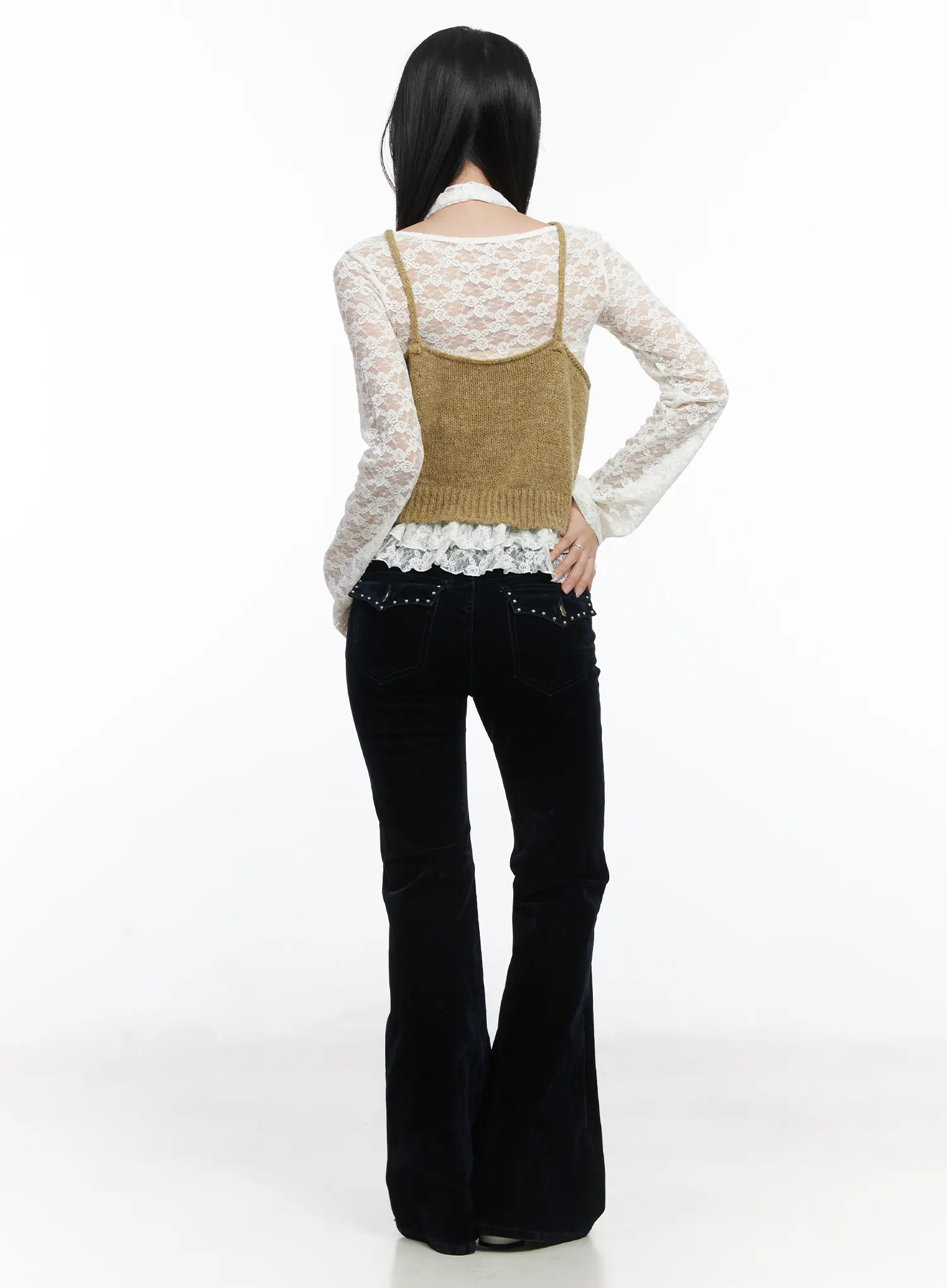 Knit Crop Tank Top CD529 - Image 5