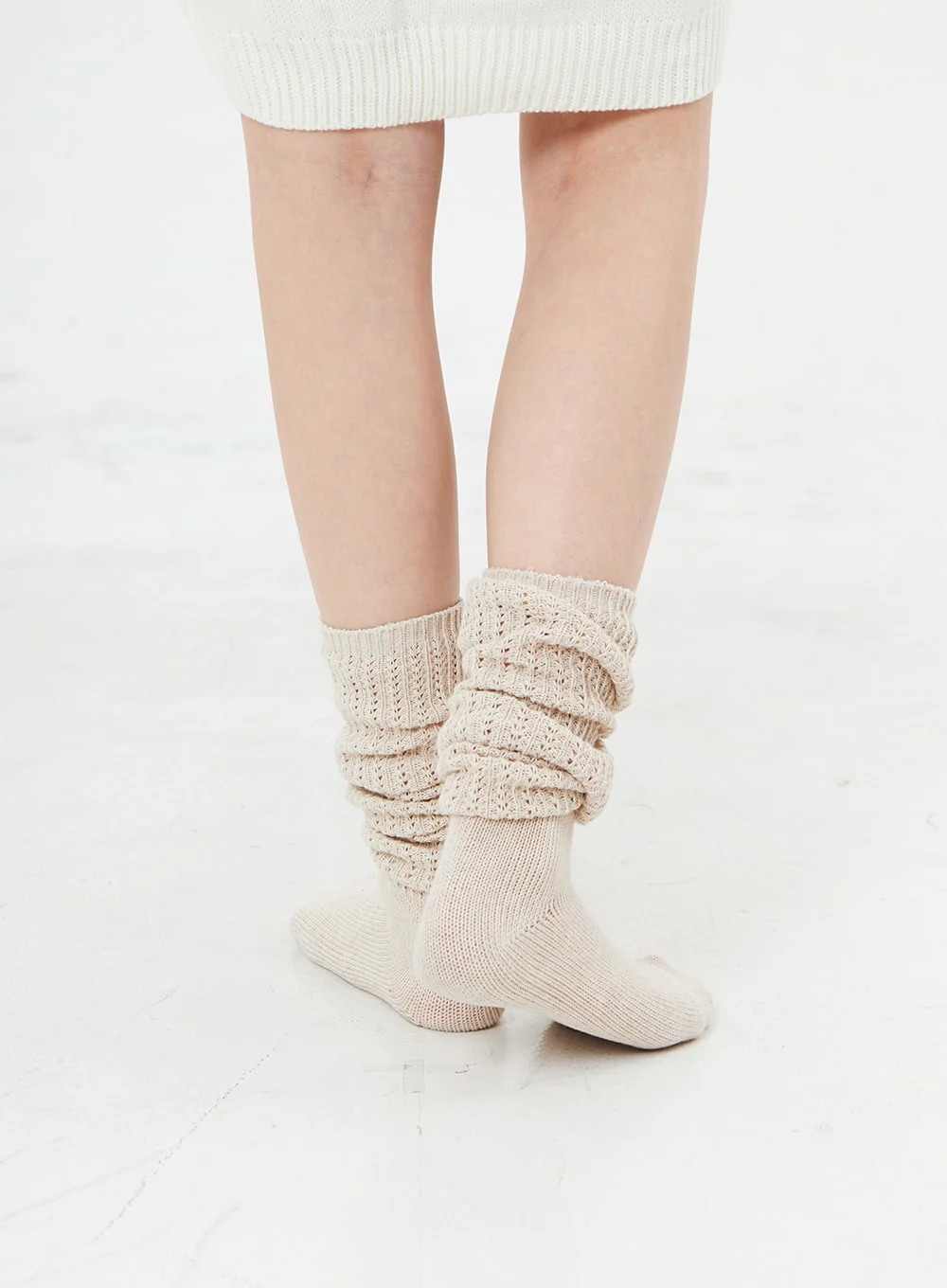 Knitted Leg Warmer Socks BS19 - Image 3