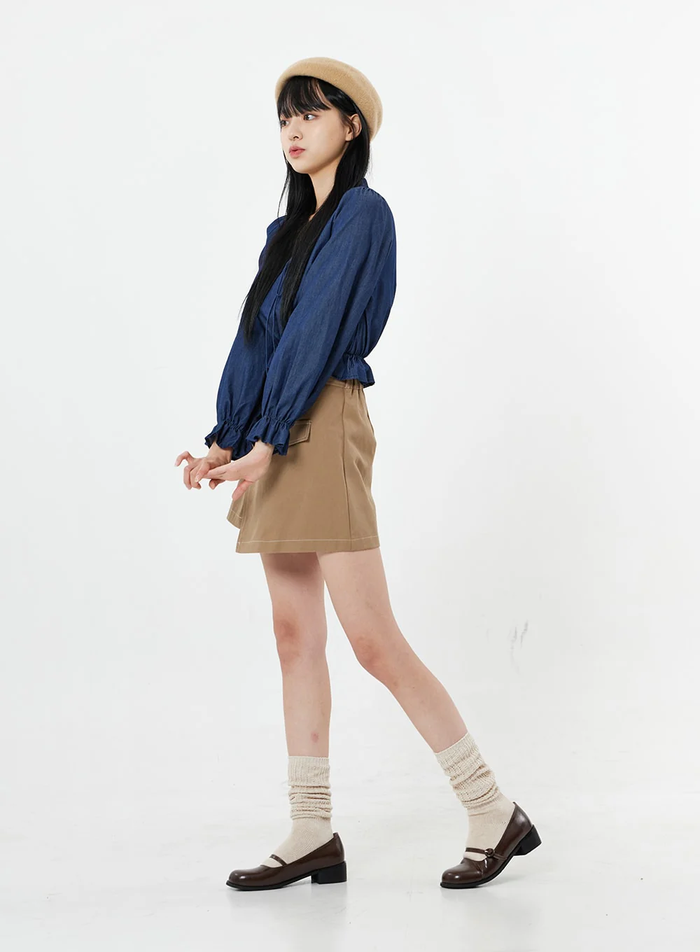 Knitted Leg Warmer Socks BS19 - Image 9