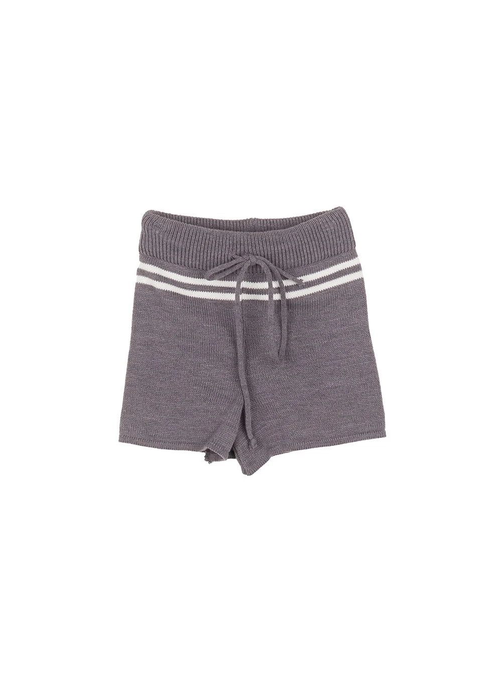 Knitted Slim-Fit Striped Shorts CM507 - Image 12