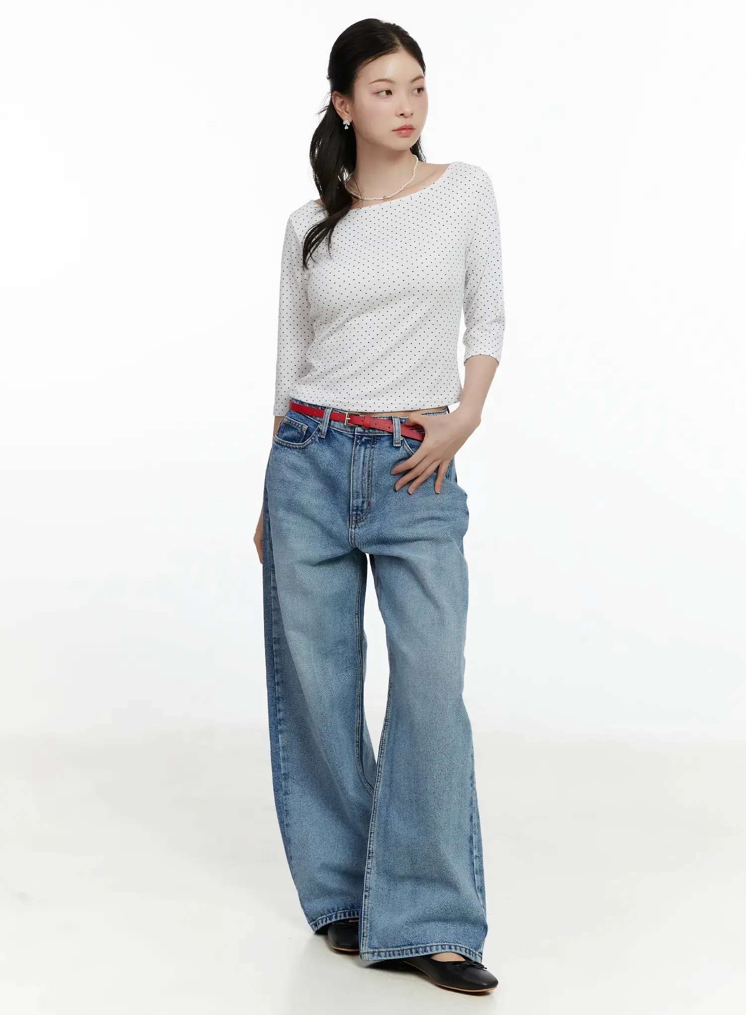 Kori Classic Wide Leg Jeans F502 - Image 2