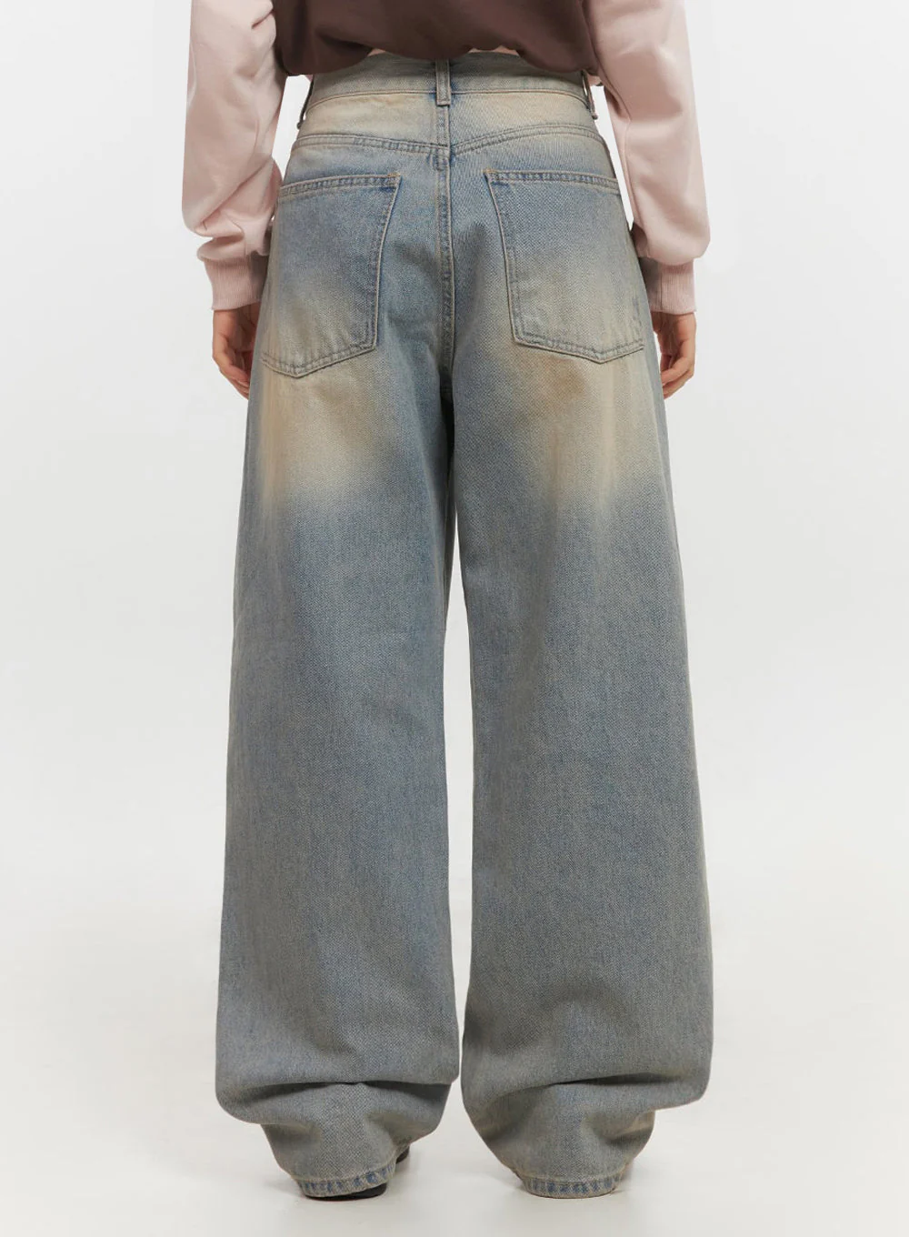 Kyla Washed Wide-Leg Baggy Jeans IF511 - Image 11