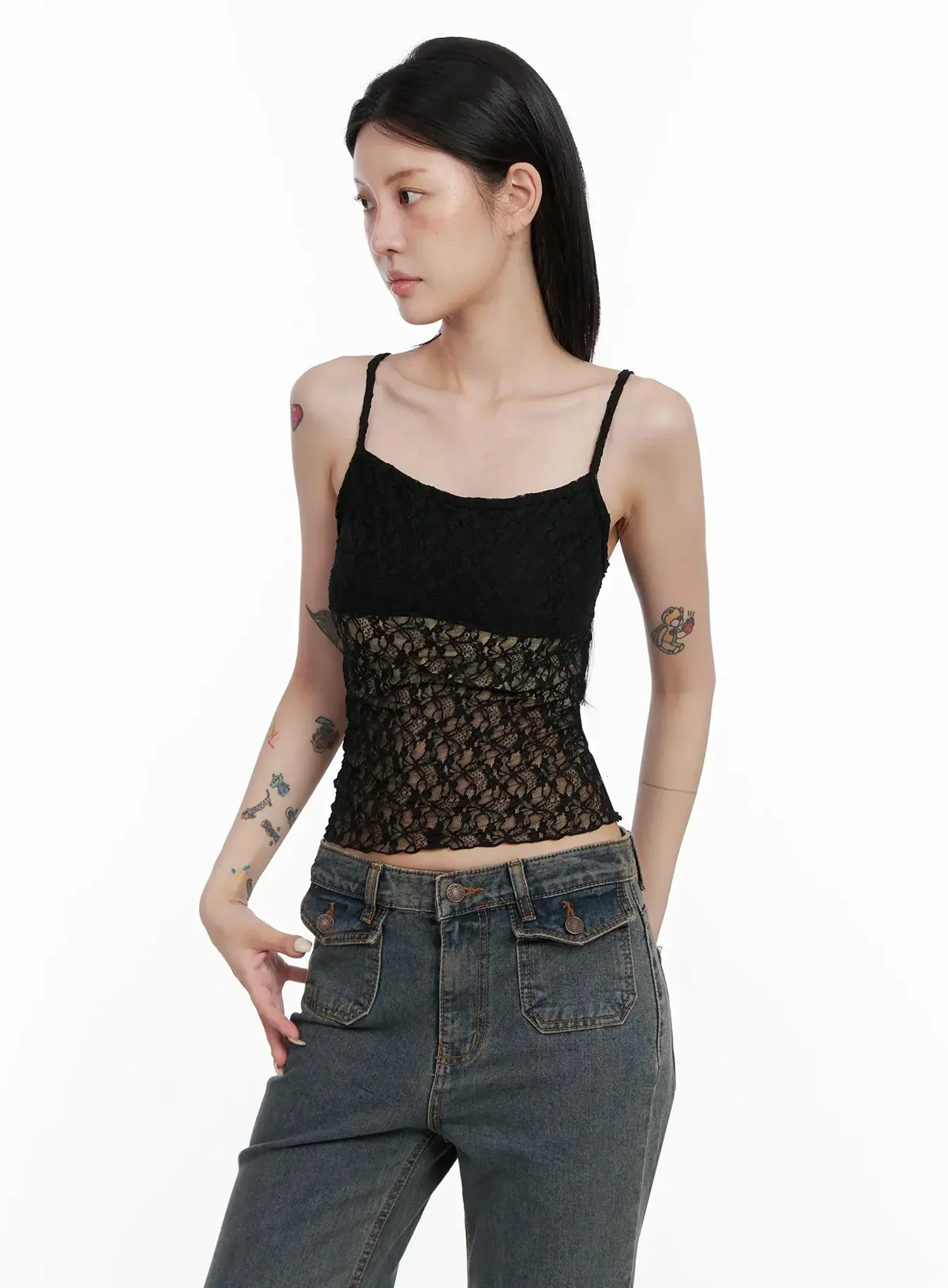 Lace Detail Cami Top IS508 - Image 12