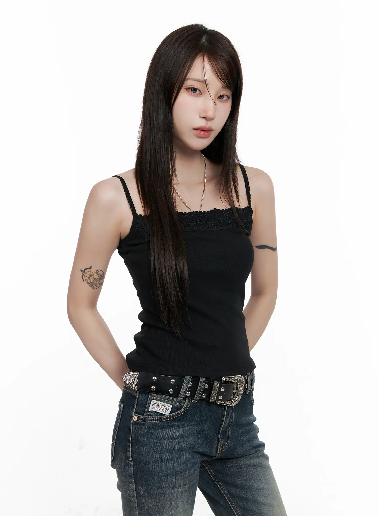 Lace Detail Cropped Sleeveless Top CO520 - Image 11