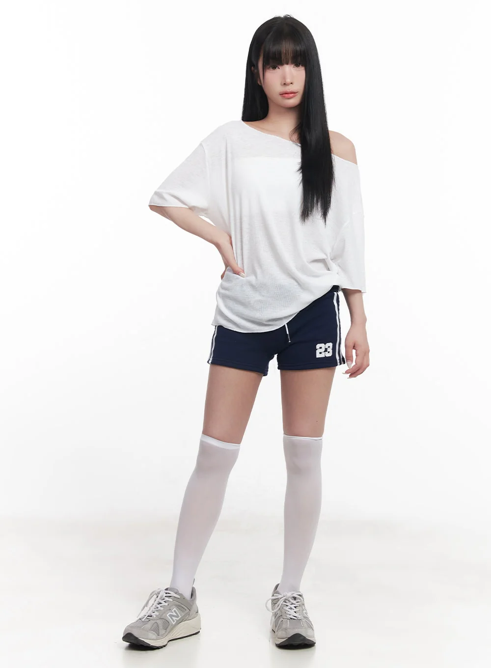 Lace Embroidered Sweatshorts CY527 - Image 3