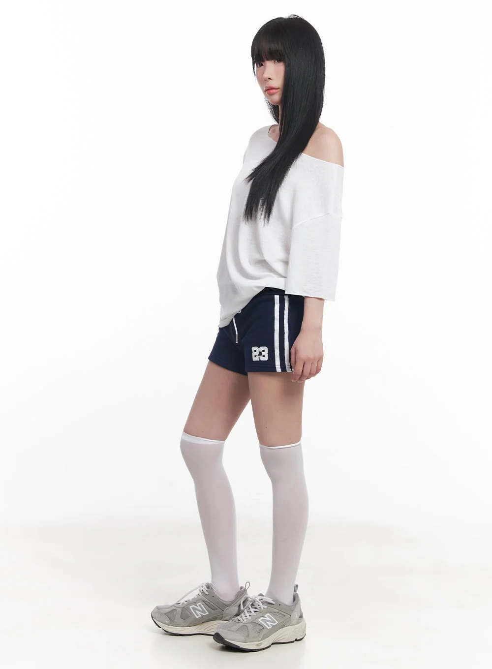 Lace Embroidered Sweatshorts CY527 - Image 4