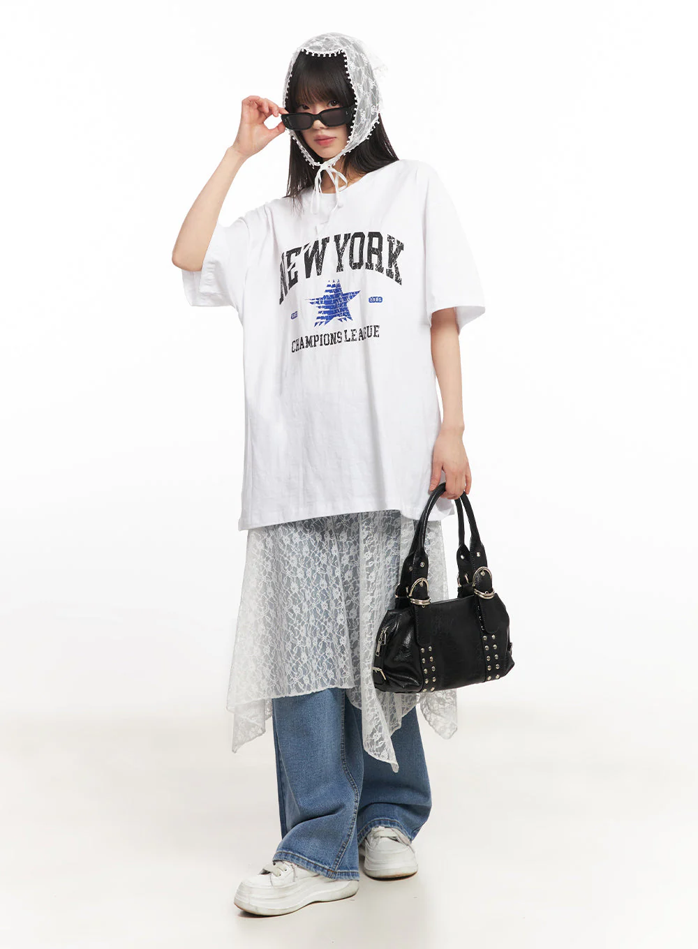 Lace Flare Handkerchief Midi Skirt IY502 - Image 8