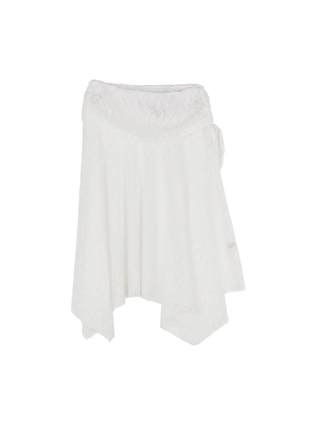Lace Flare Handkerchief Midi Skirt IY502 - Image 9