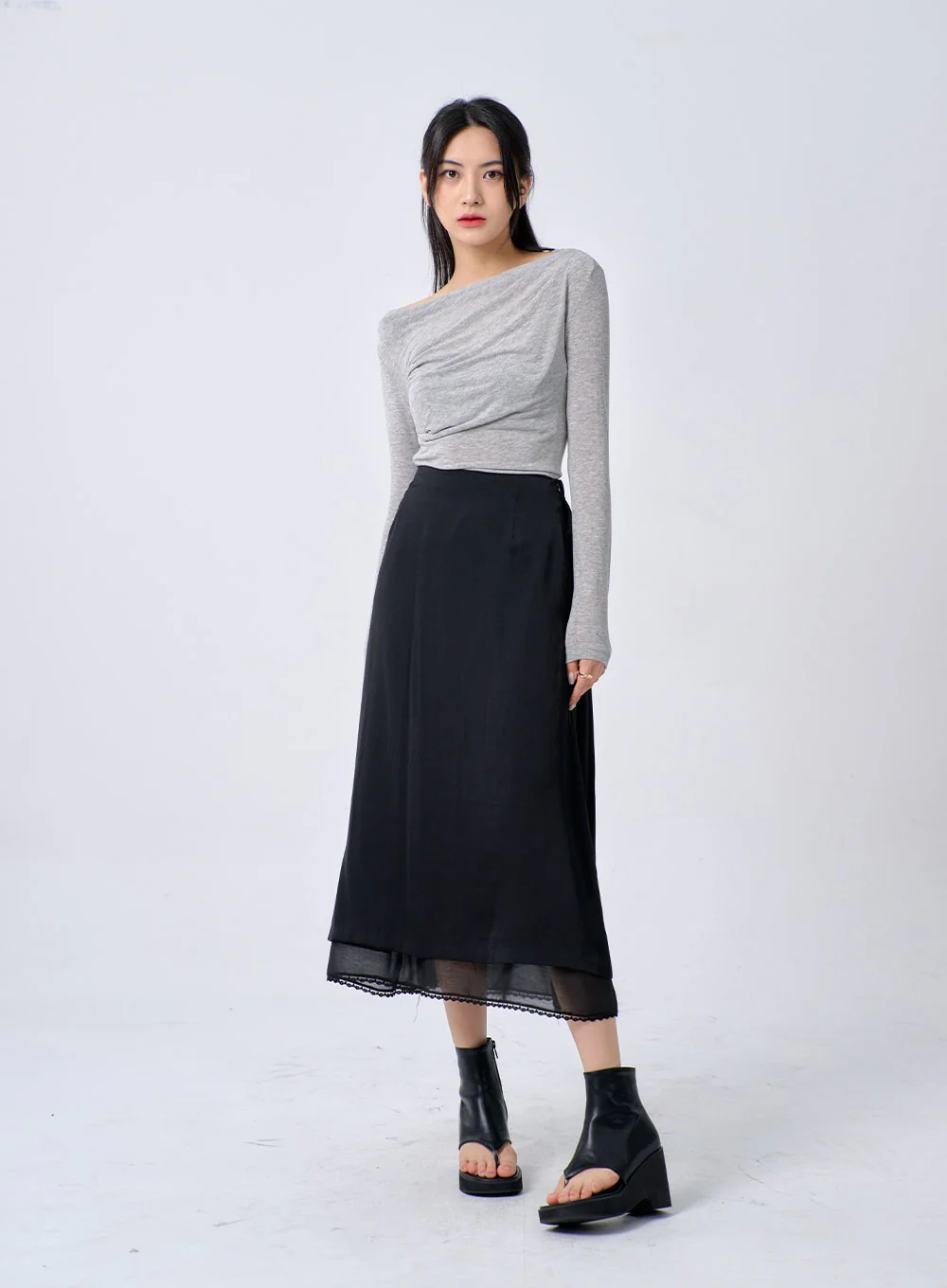 Lace Maxi Skirt BA321 - Image 4