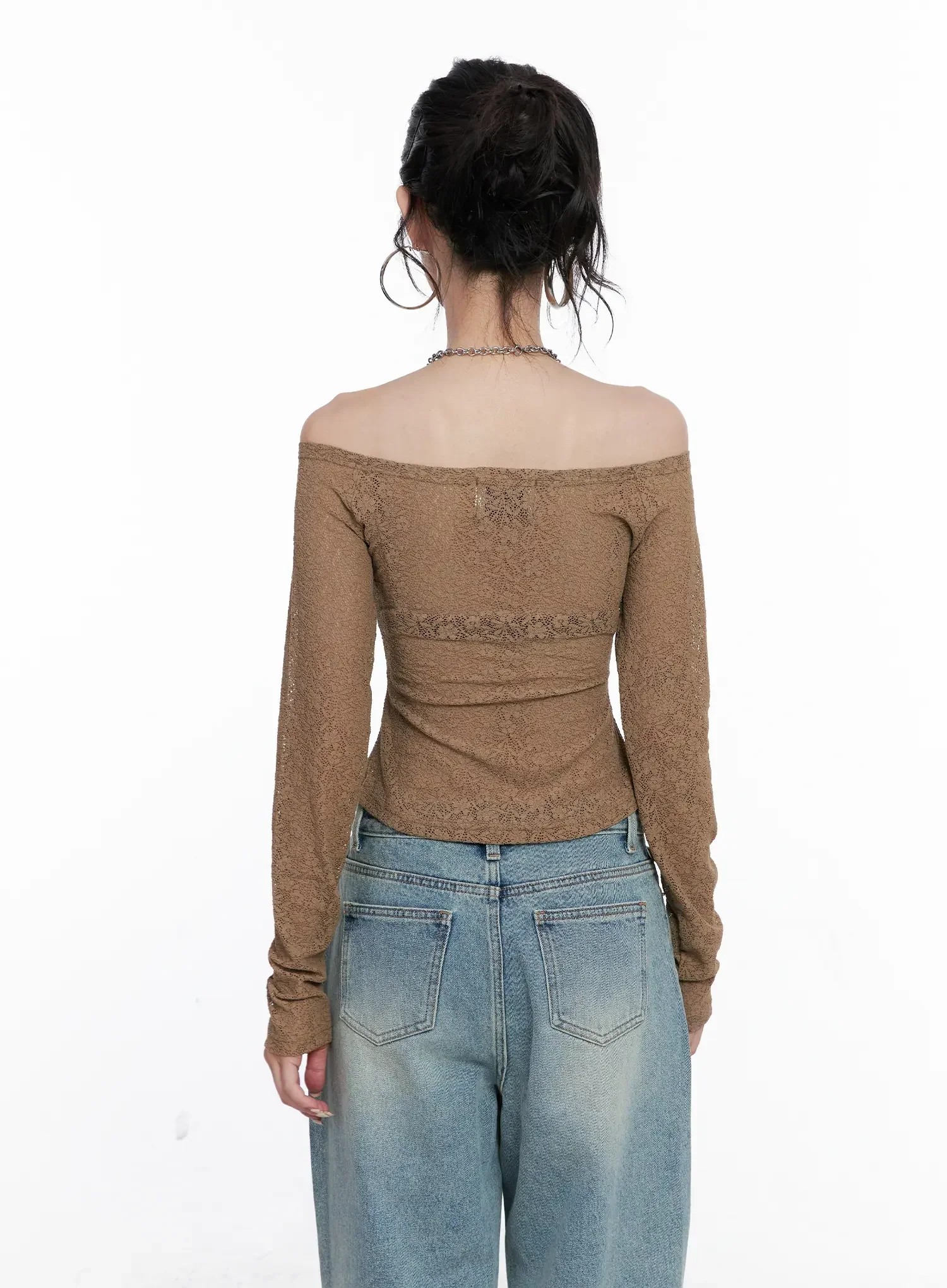 Lace Off Shoulder Top CS512 - Image 5