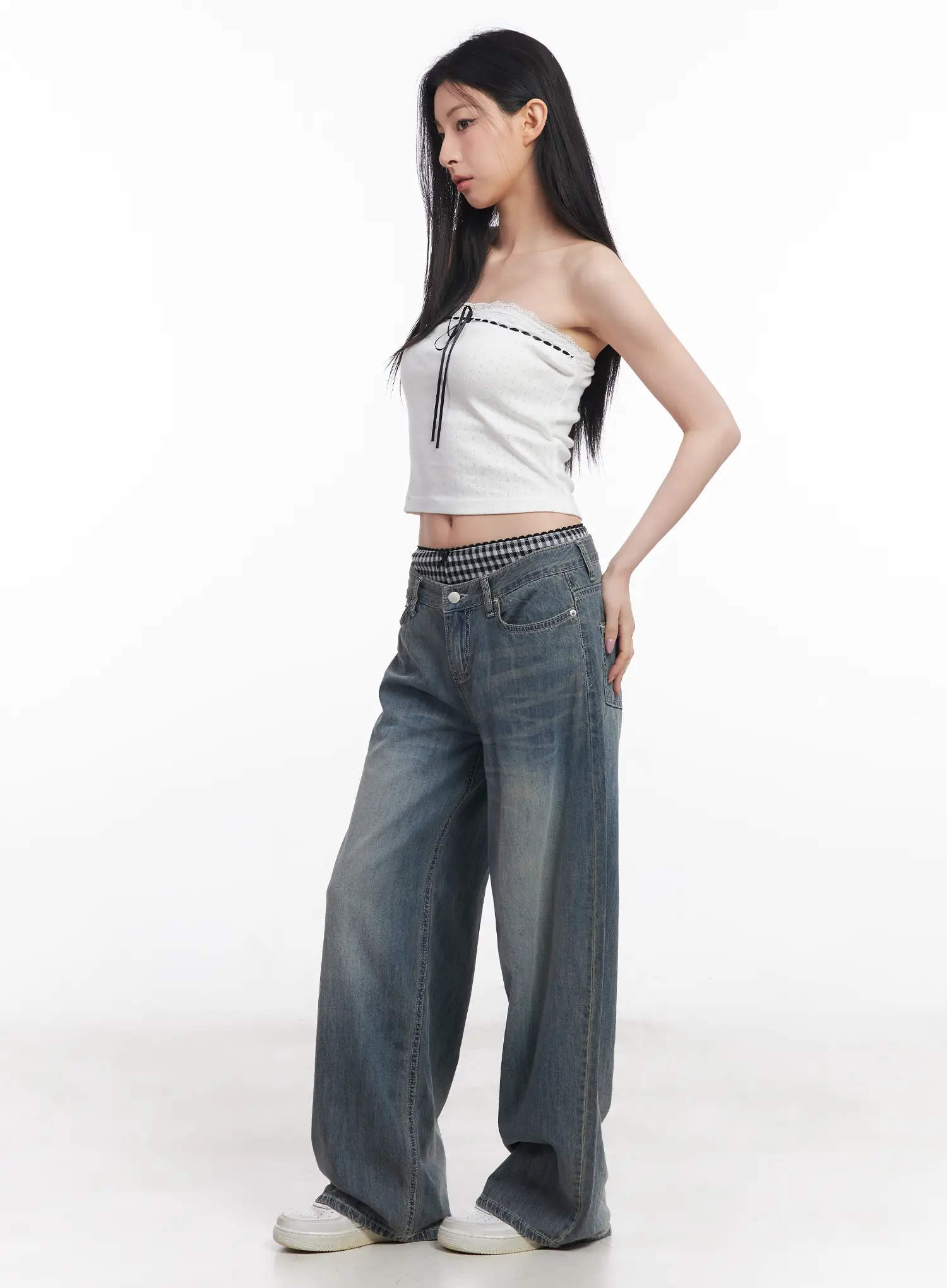 Lace Ribbon Tube Top CU510 - Image 5