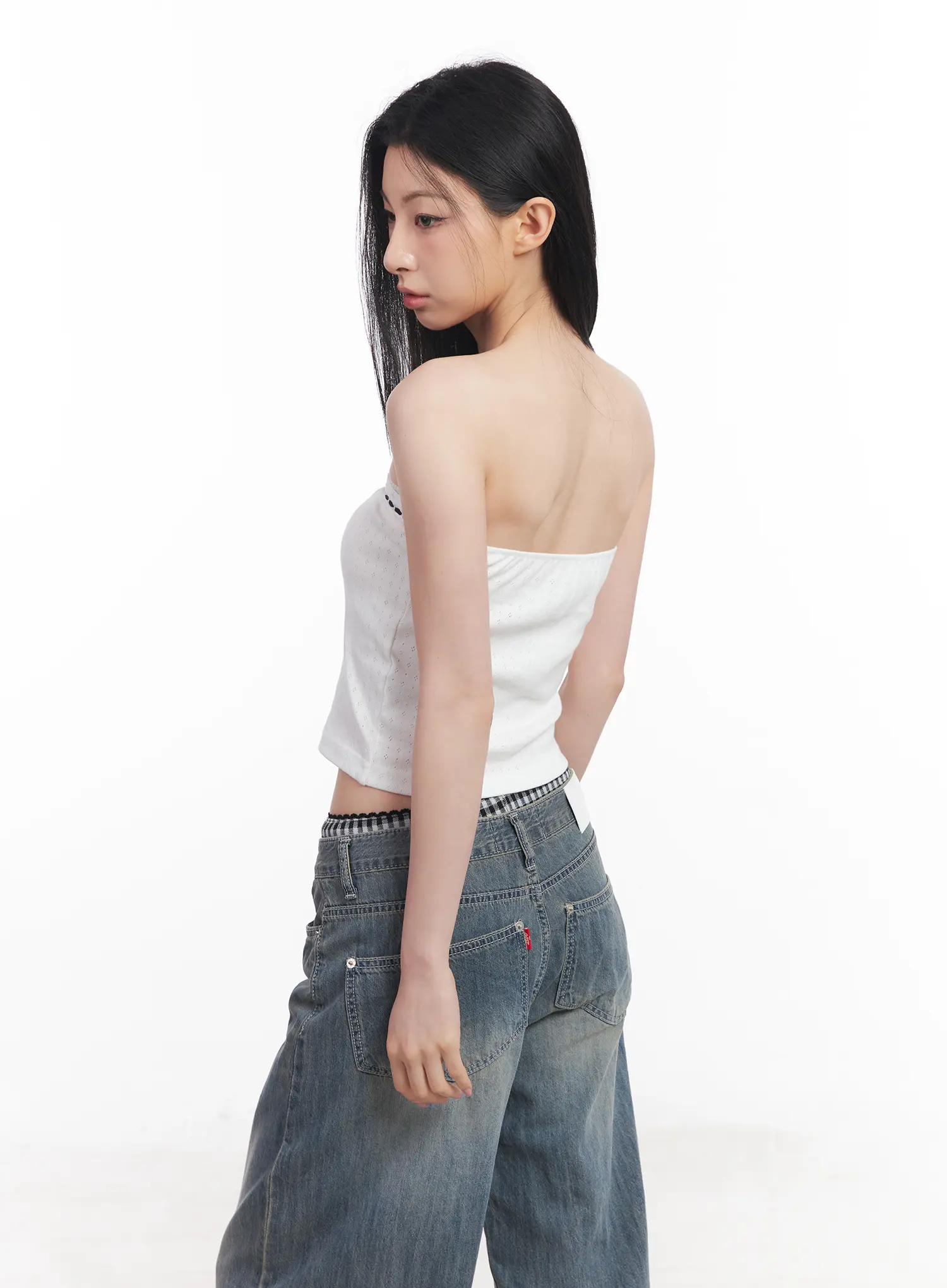 Lace Ribbon Tube Top CU510 - Image 9