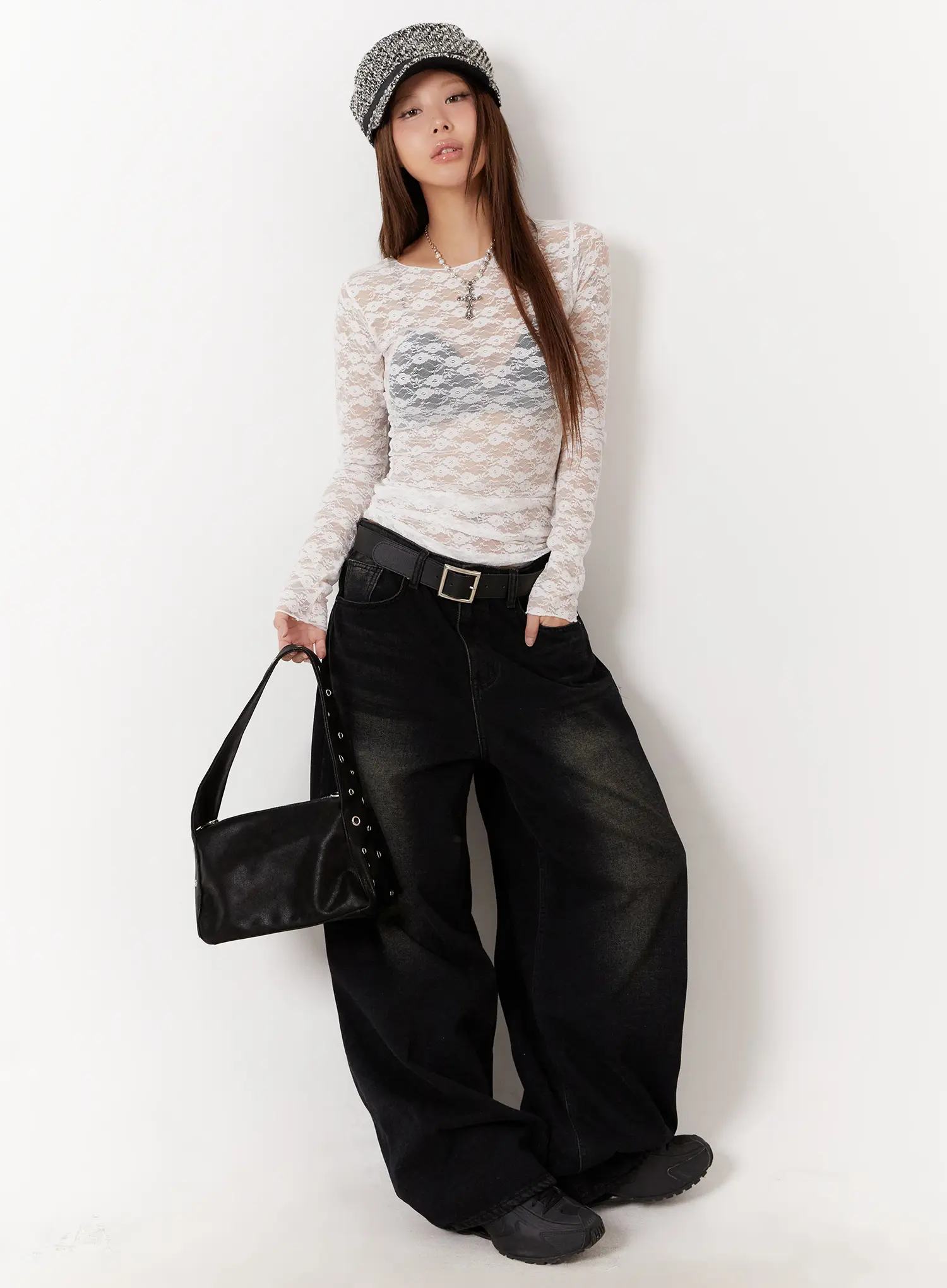 Lace Sheer Long Sleeve Top CD512 - Image 3