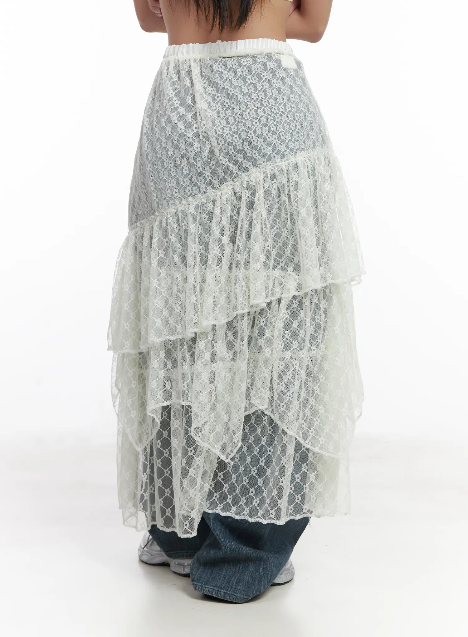 Lace Sheer Maxi Skirt CD529 - Image 7