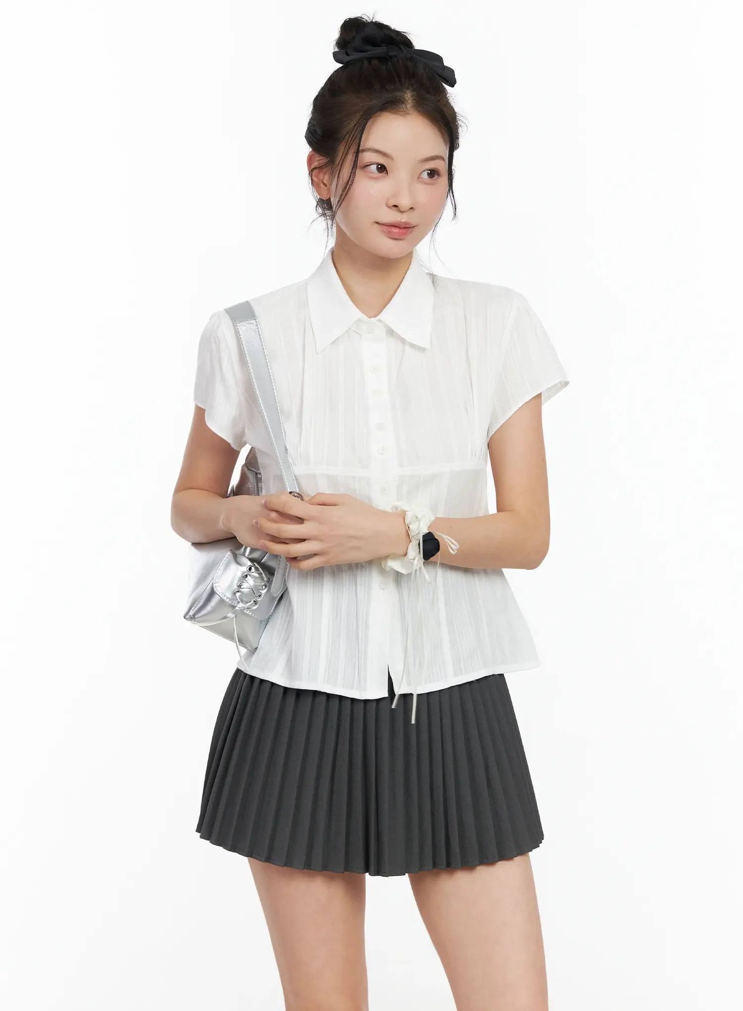 Lace Short Sleeve Blouse IM524