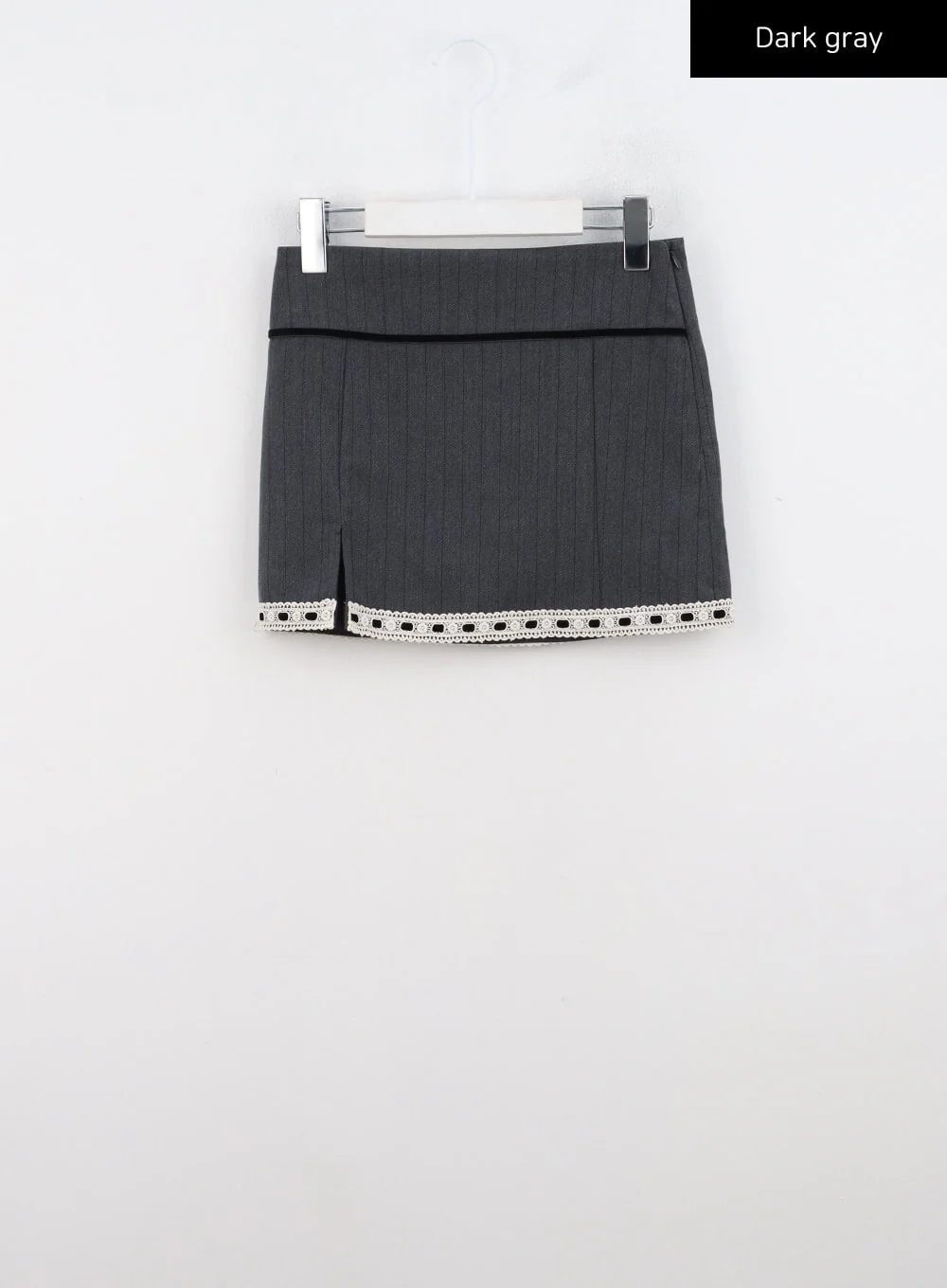 Lace Stripe Tailored Mini Skirt CN314 - Image 10