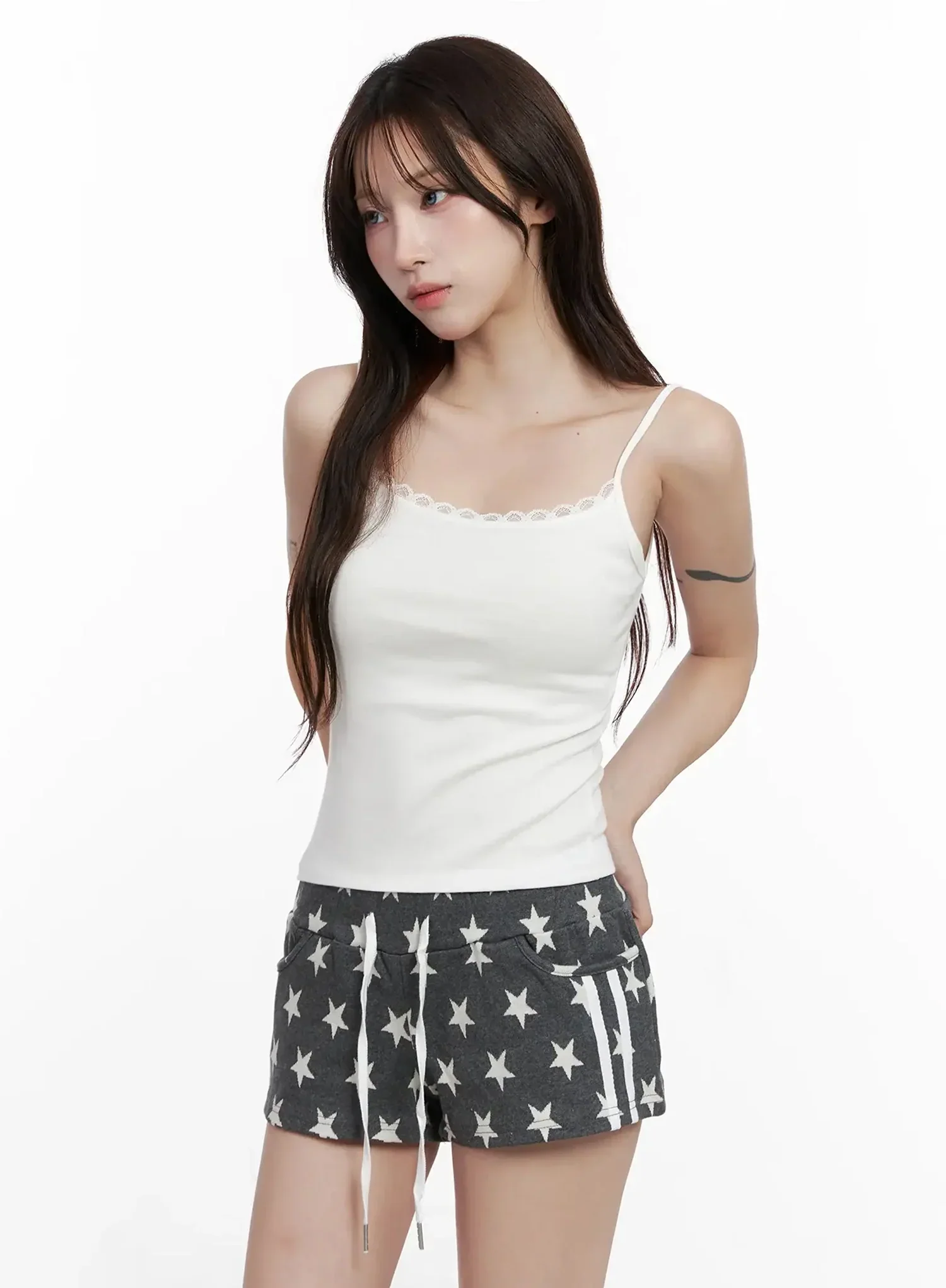 Lace Trim Cami Tank Top IN514 - Image 11