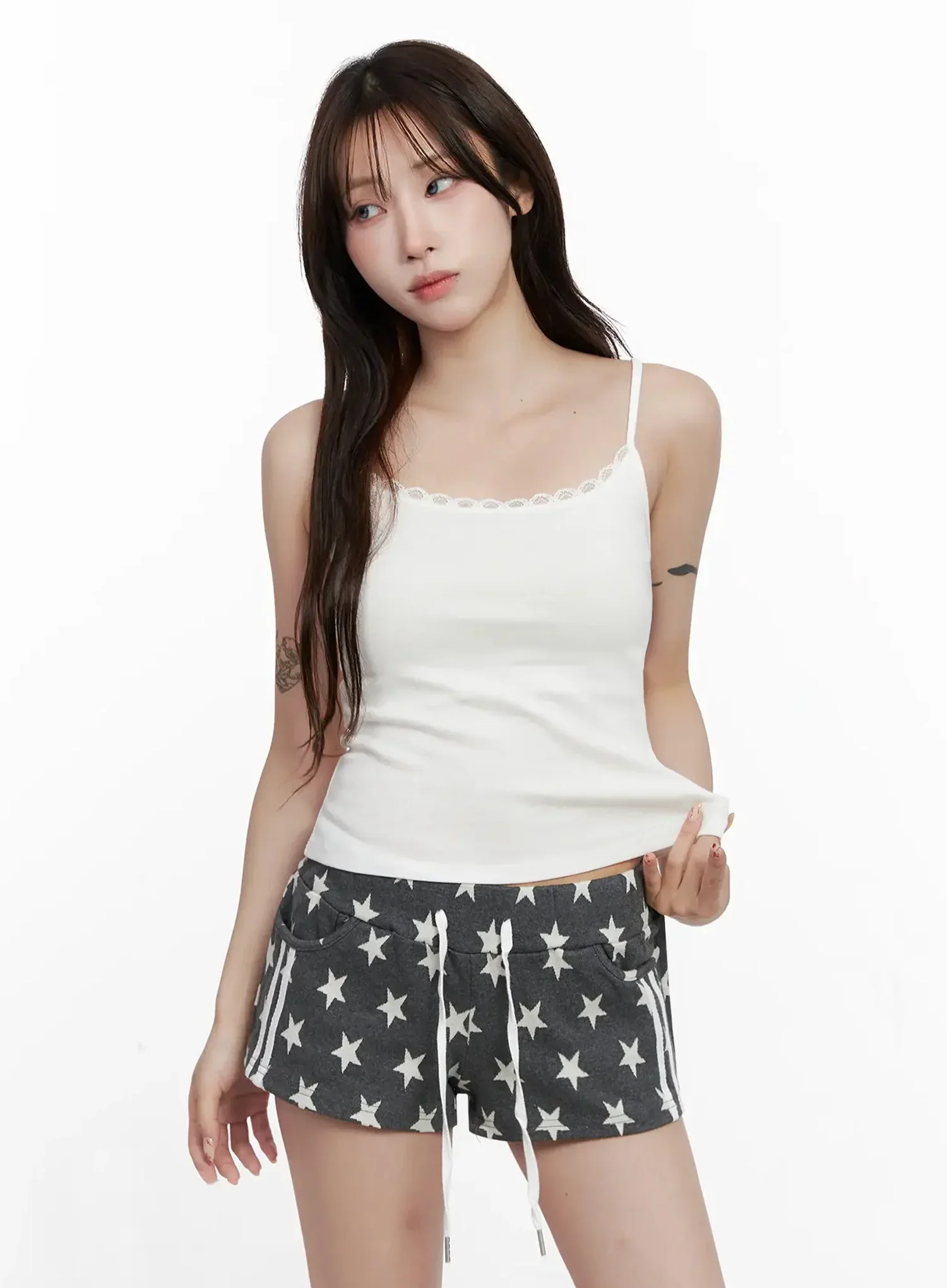 Lace Trim Cami Tank Top IN514 - Image 5
