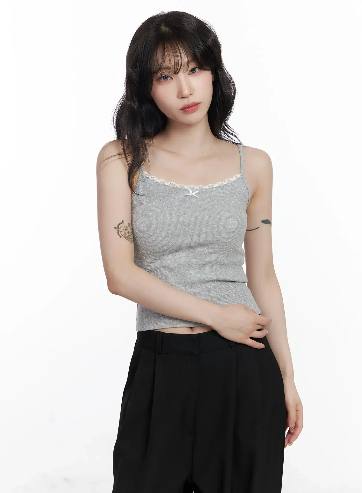 Lace Trim Cami Top CJ526