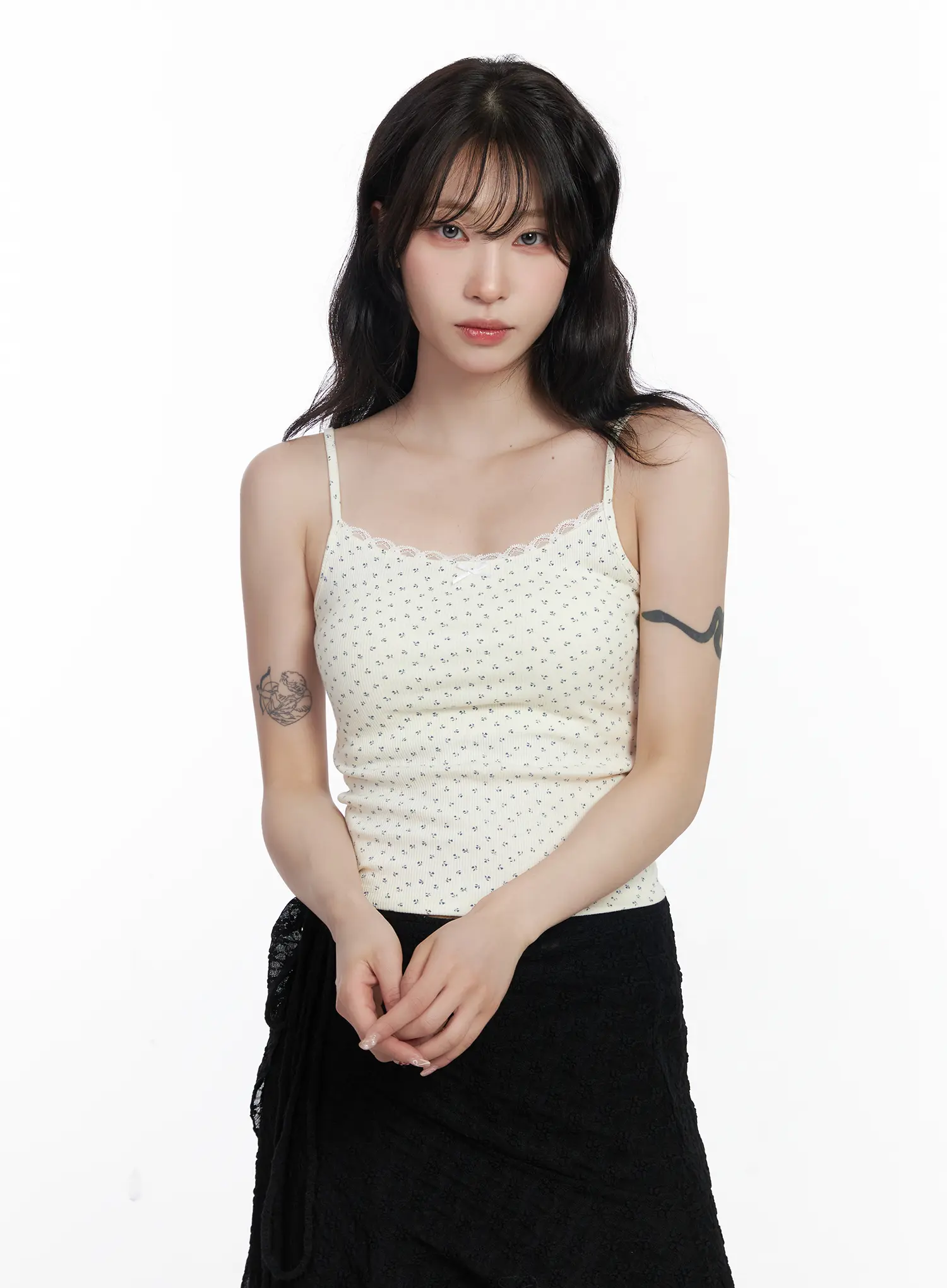 Lace Trim Cami Top CJ526 - Image 10