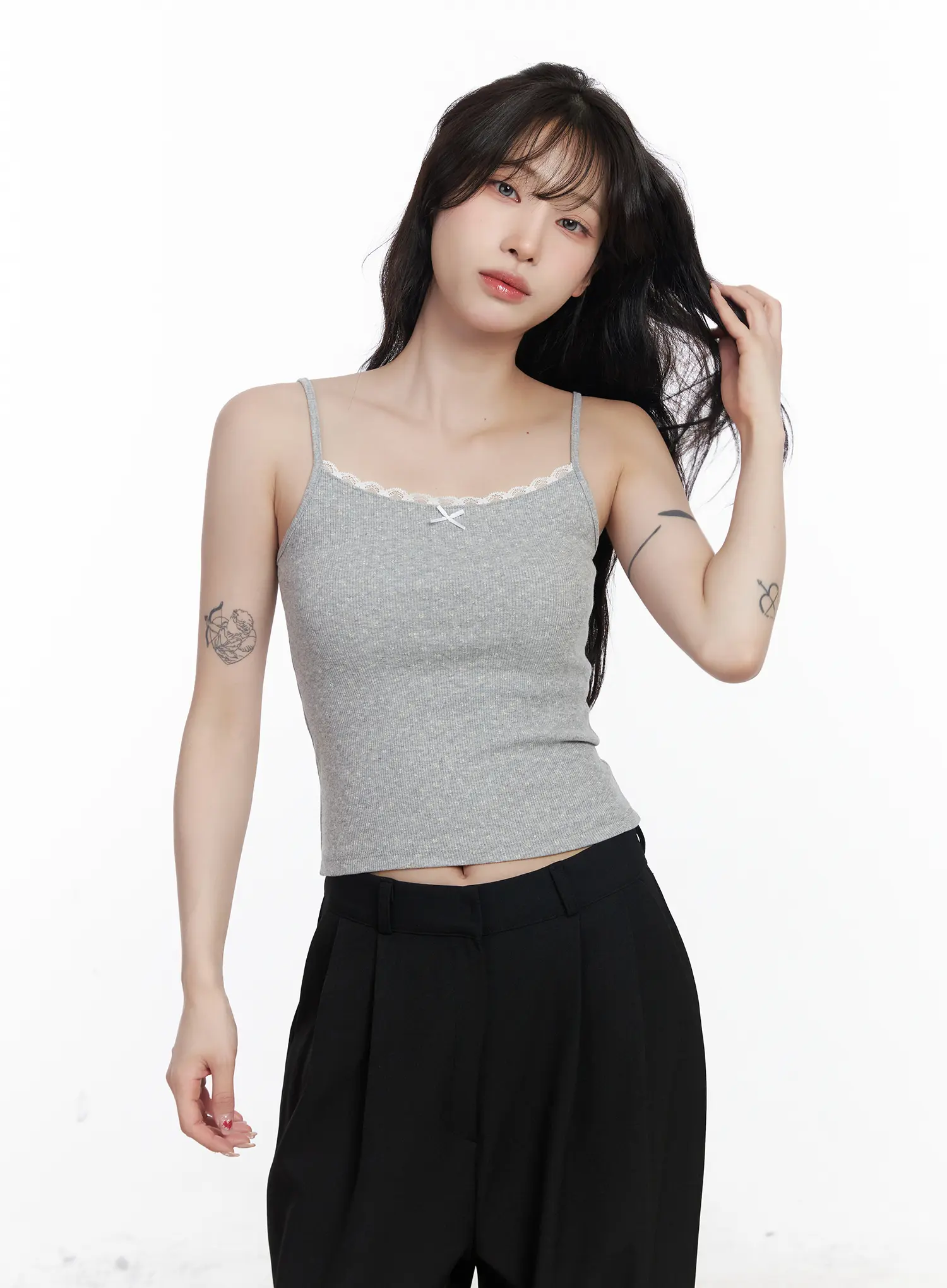 Lace Trim Cami Top CJ526 - Image 9