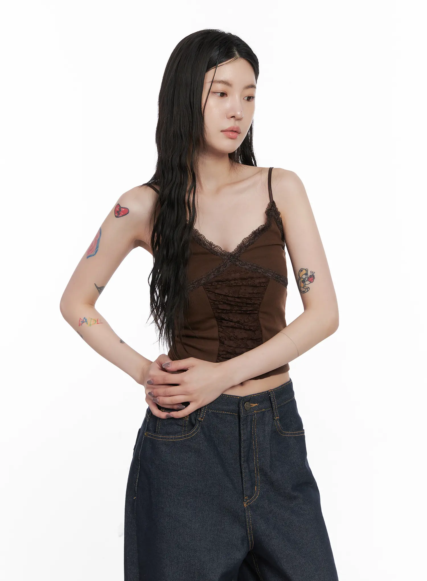 Lace Trim Cami Top CN513 - Image 5