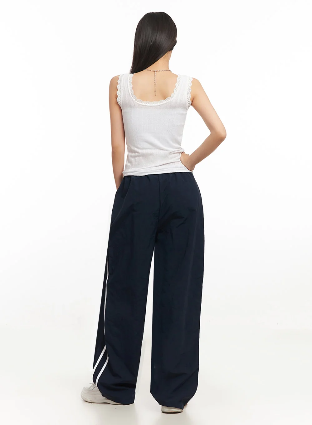 Lace-Trim Fitted Tank IA507 - Image 11
